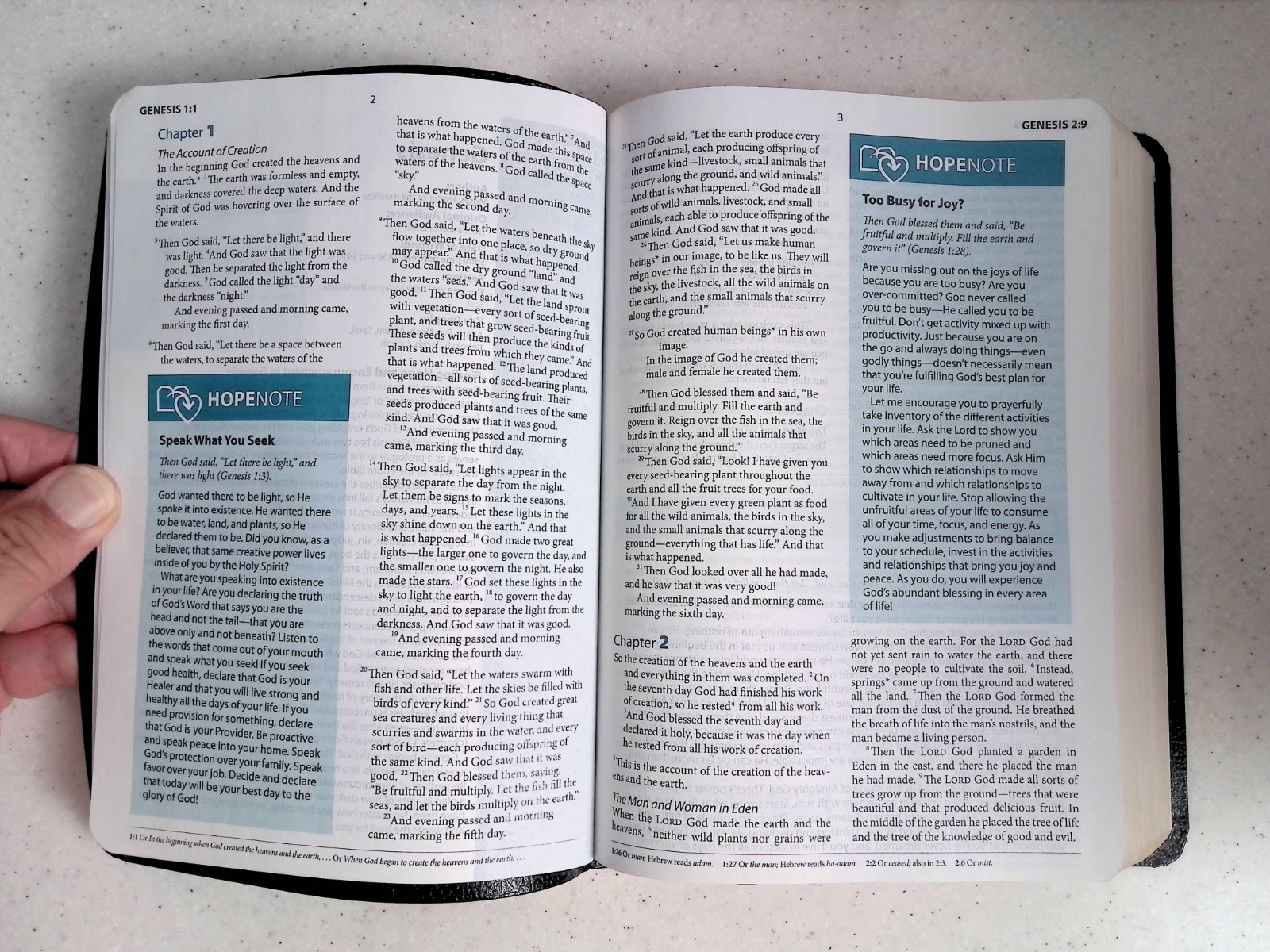 Hope for Today Bible – Notes/Encouragement by Joel & Victoria Osteen, Free Press