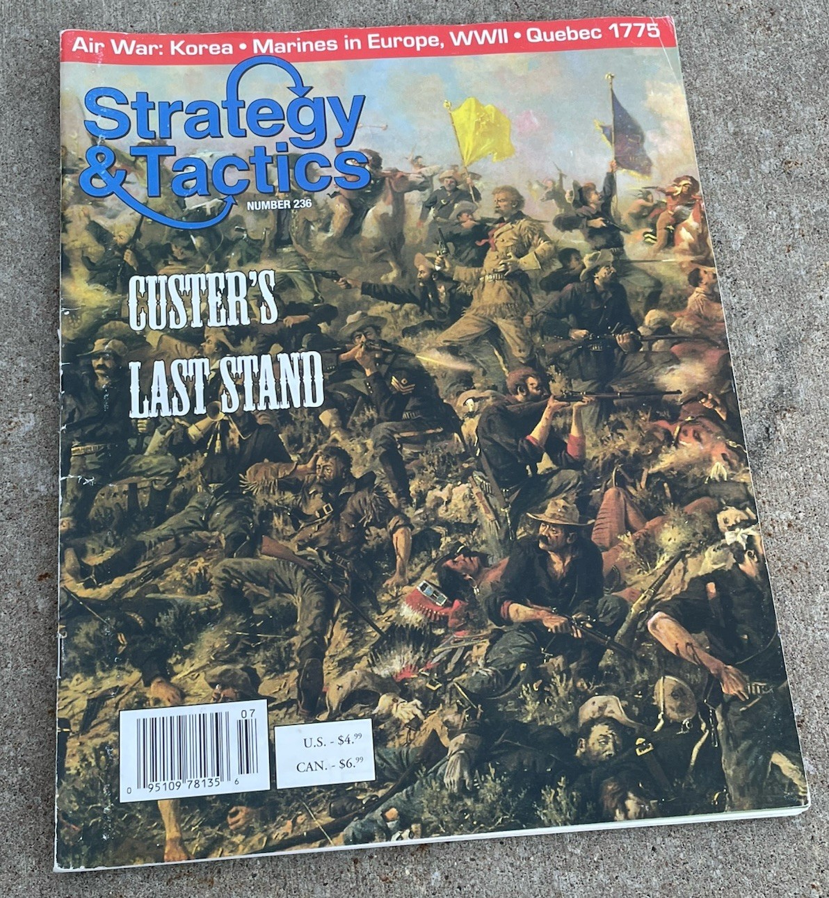 SPI S&T Strategy & Tactics #236 Custers Last Stand Gaming Magazine No Map Insert