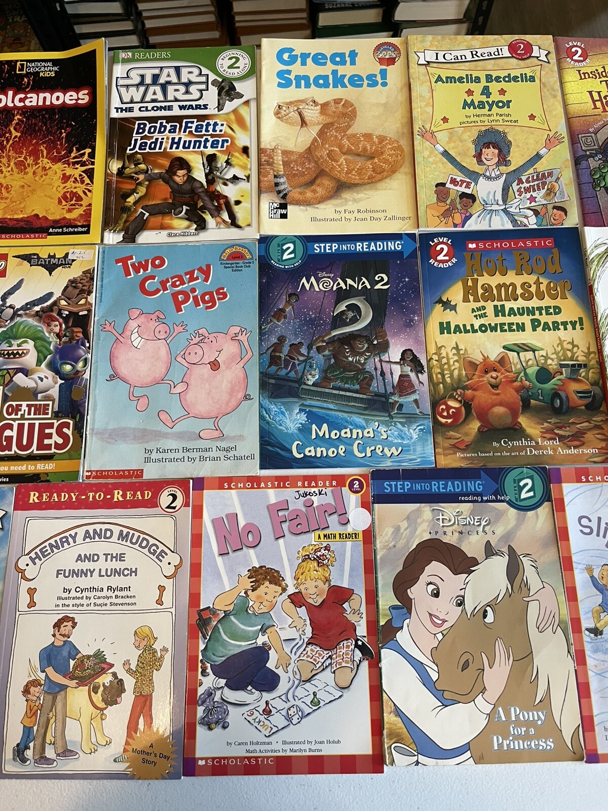 Lot of 20 Level 2 RL~Ready to-I Can Read-Step into Reading-Learn Read Books MIX