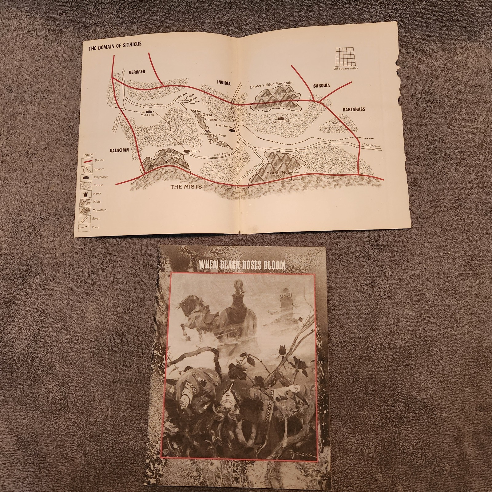 When Black Roses Bloom Ravenloft #9476 AD&D Dungeons and Dragons – with map