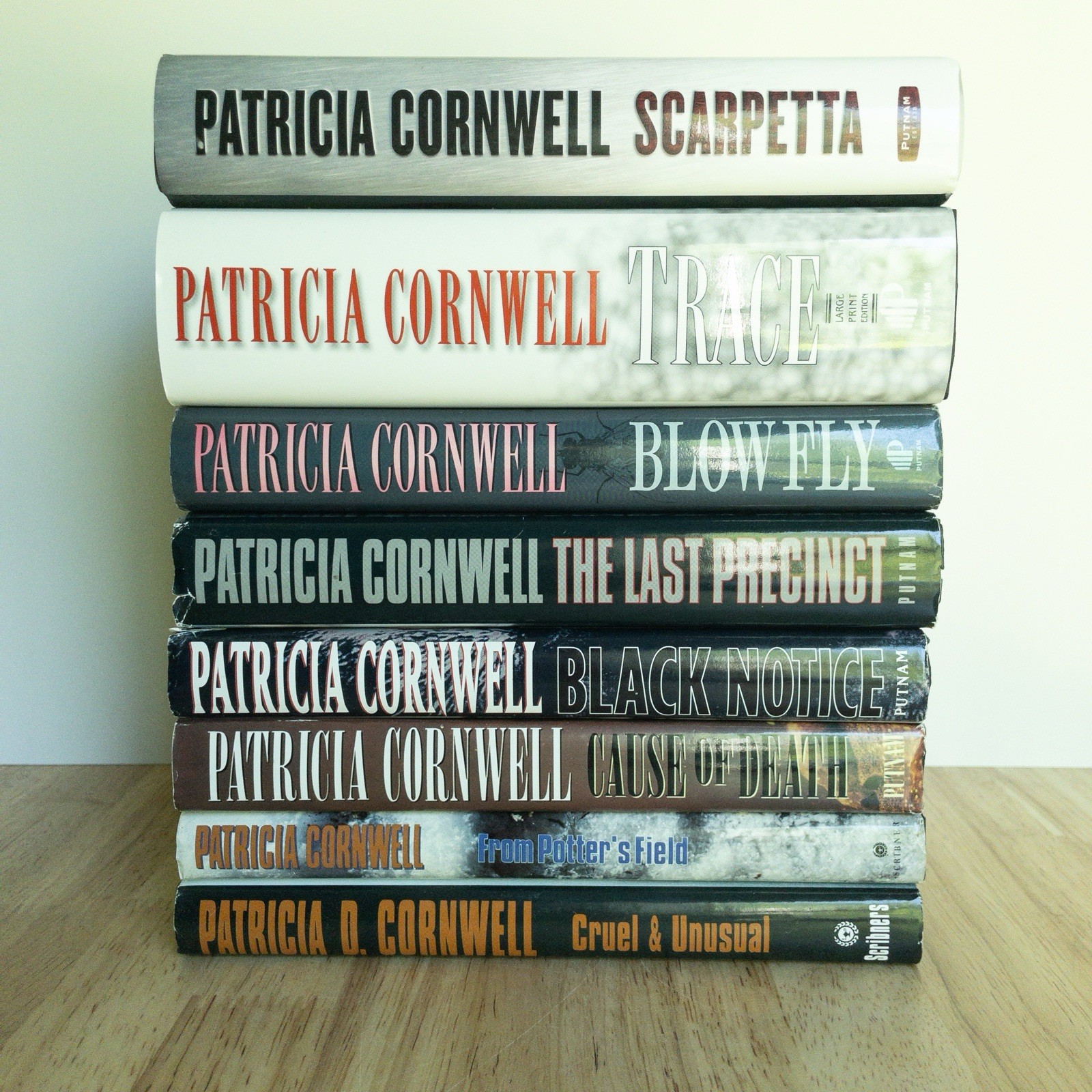 Kay Scarpetta Series by Patricia Cornwell Lot of 8 Books Hardcover w/ DJ