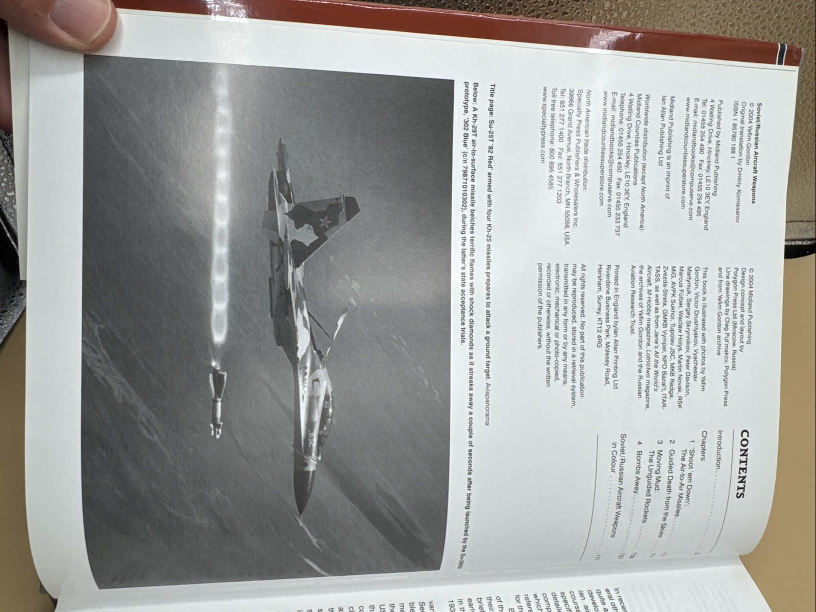 Soviet/Russian Aircraft Weapons Since World War Two by Gordon, Yefim Midland Pu