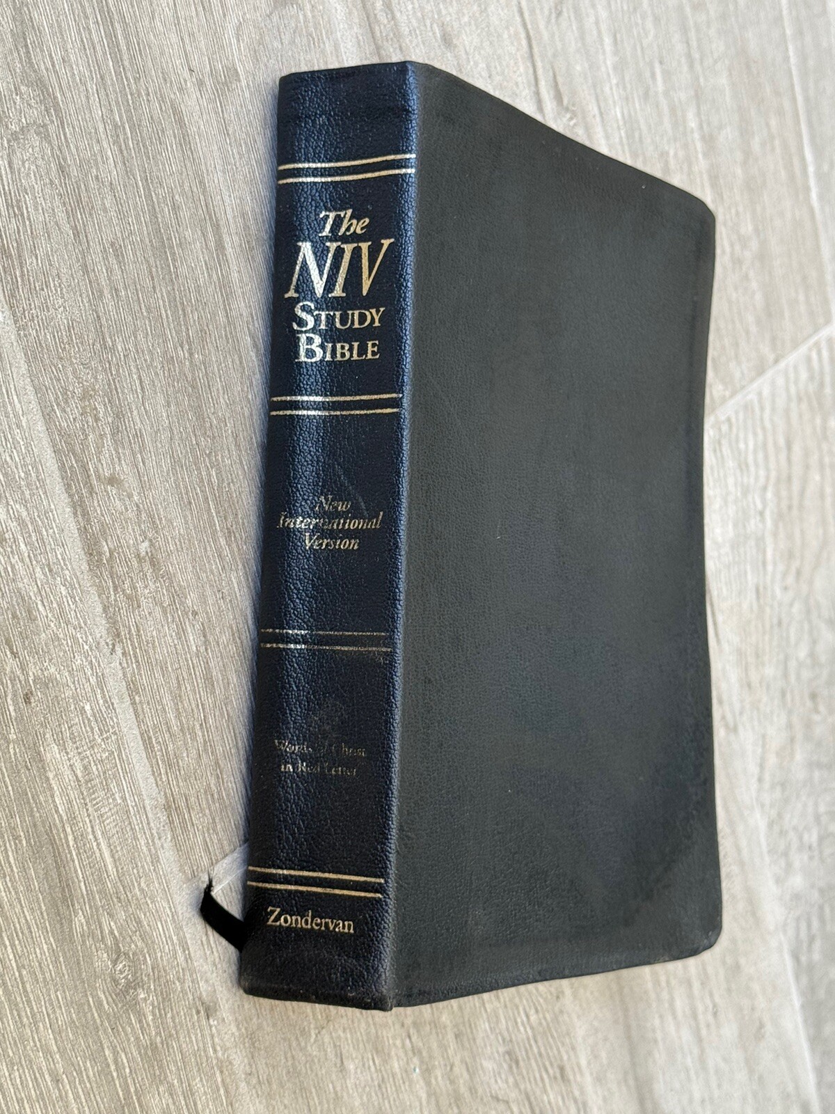 ✝️ The NIV Study Bible 1995 Zondervan Black Genuine Leather