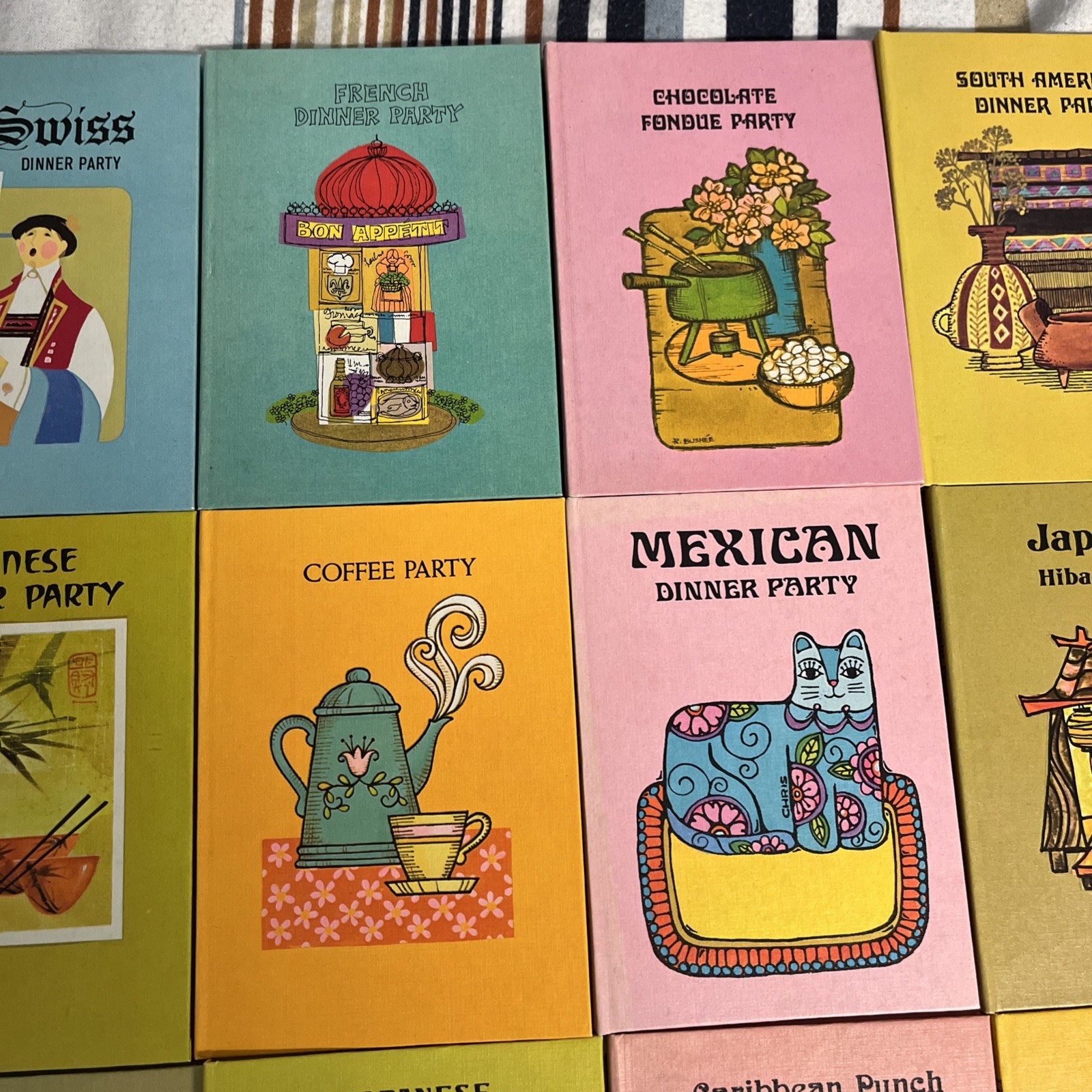 Lot of 23 Kaufman International Dinner party series Buzza Books 1971
