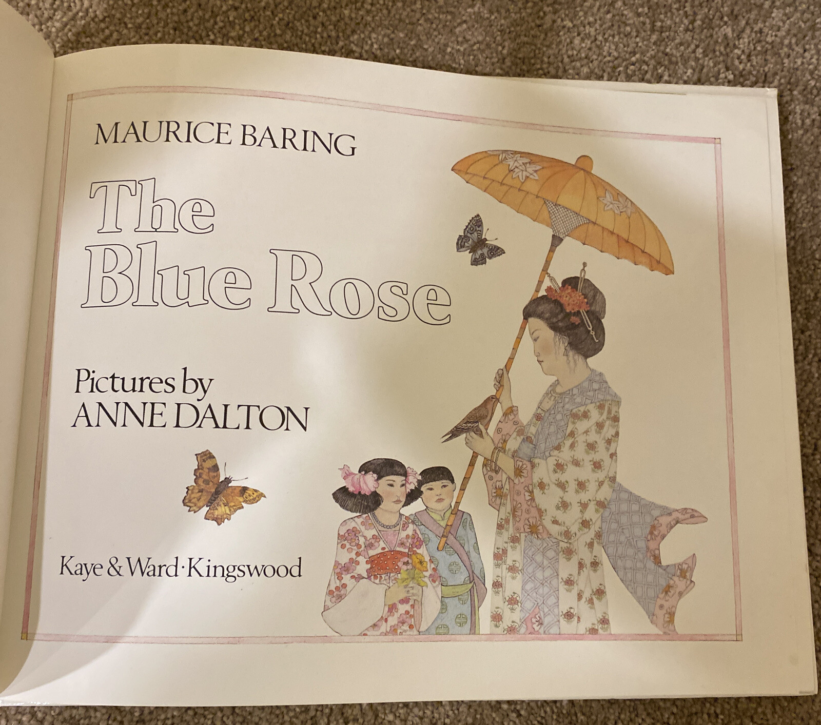 Vintage Hard to Find 1982 THE BLUE ROSE Maurice Baring Anne Dalton Picture Book