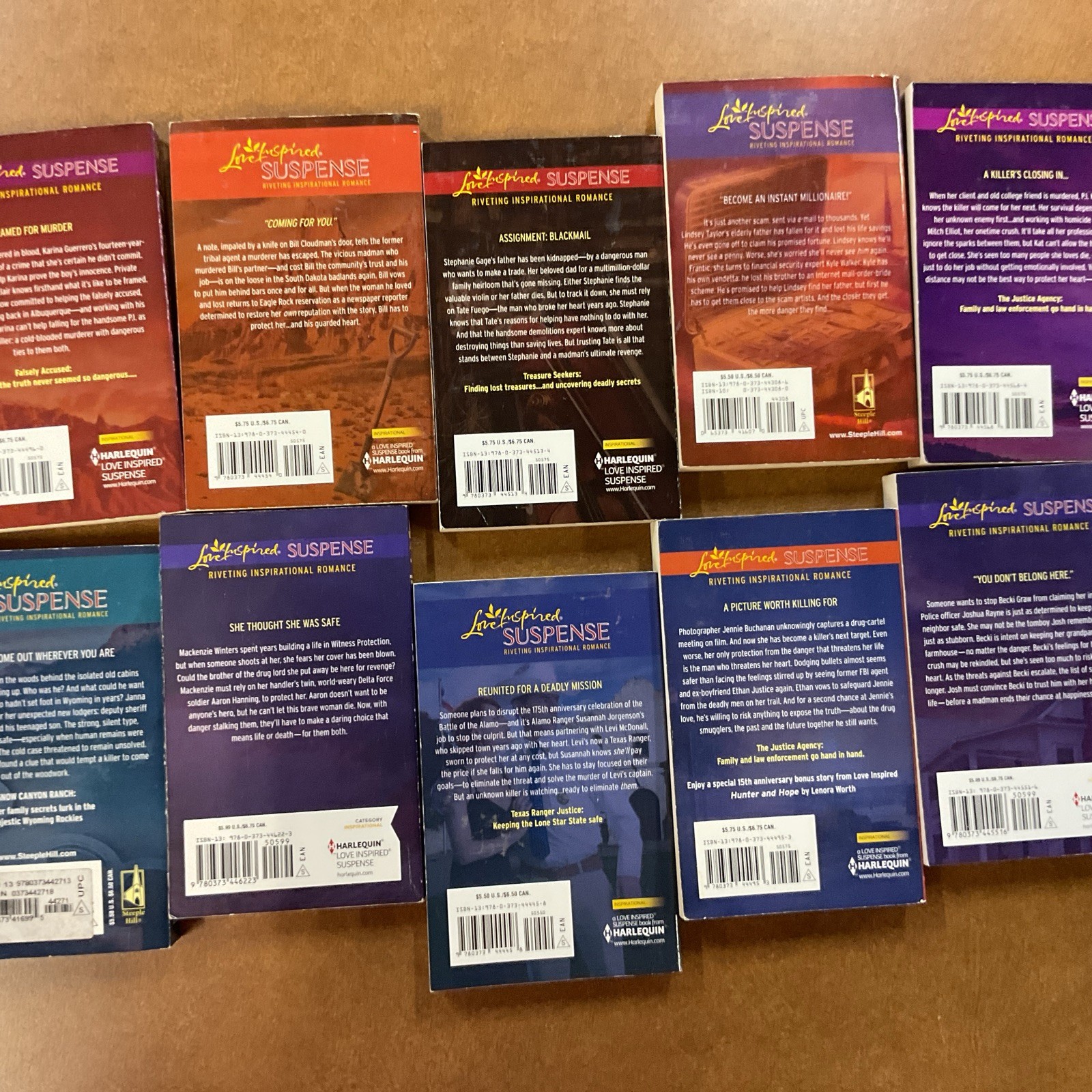 Love Inspired Suspense PB Lot of 32 Virginia Smith, Roxanne Rustand, Sharon Dunn