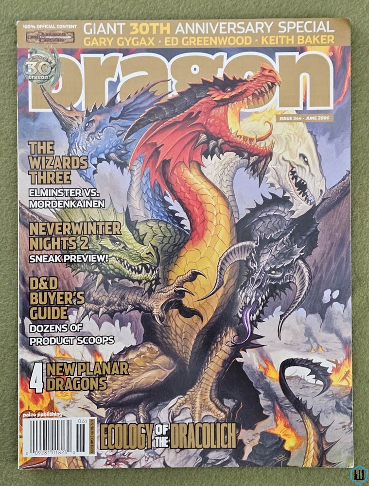 Dragon Magazine, Issue 344 (Elminster vs Mordenkainen, Ecology Dracolich) Paizo