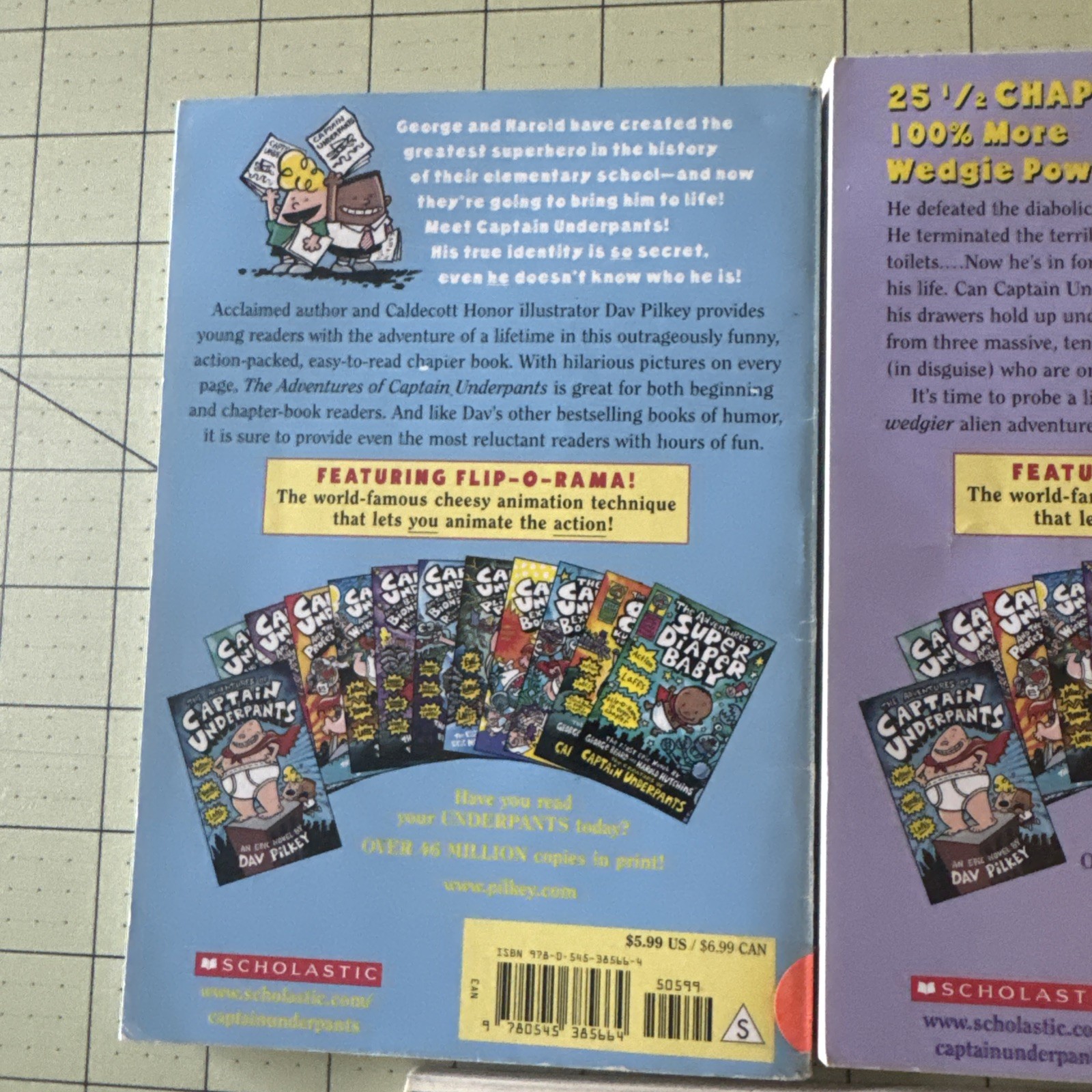 Set of 5 Captain Underpants Books Paperback Lot Pilkey Booger Boy Wedgie Ladies