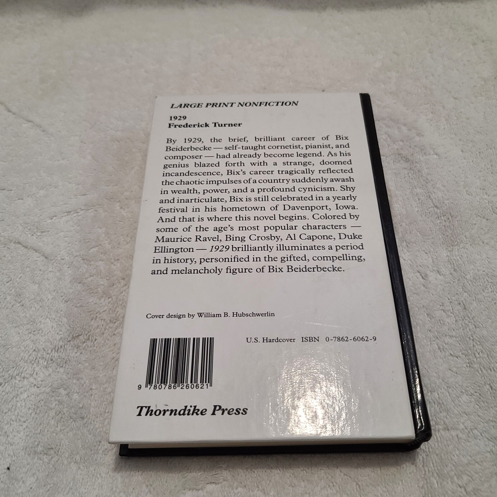 1929 : A Novel of the Jazz Age *** Large Print*** Hardcover Frederick Turner