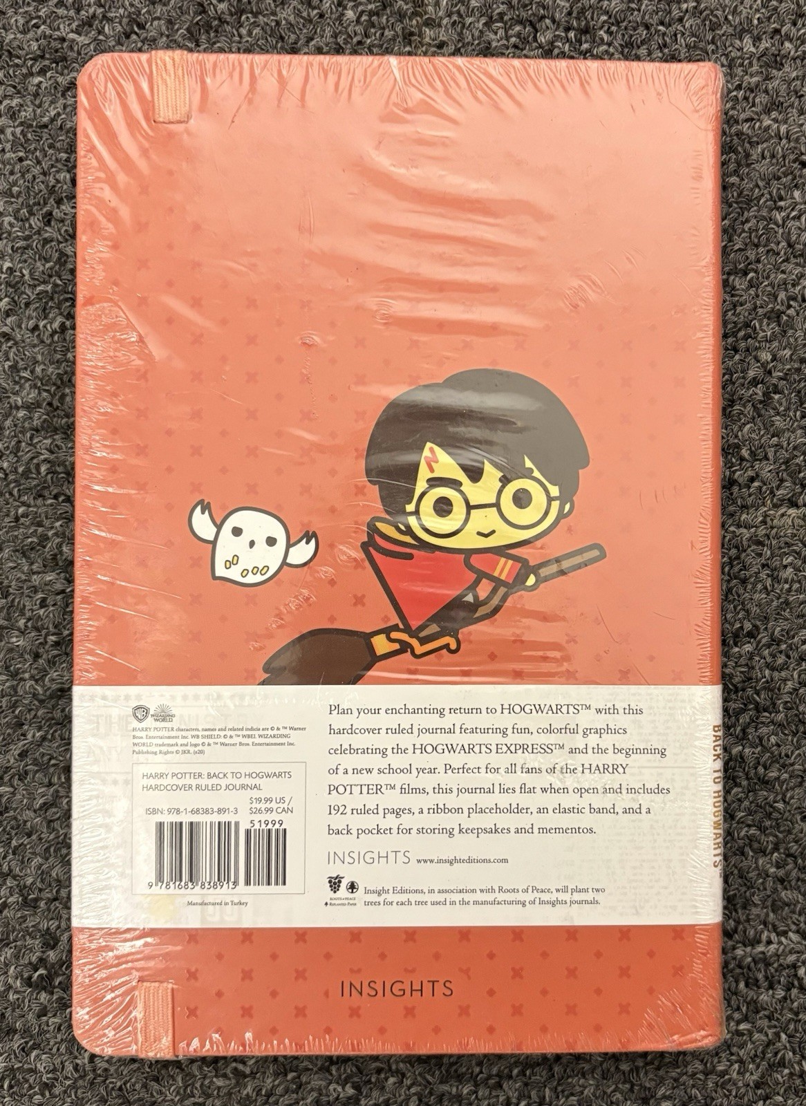 Harry Potter: Back to Hogwarts Ruled Journal 192 Pages Archival Paper New Sealed