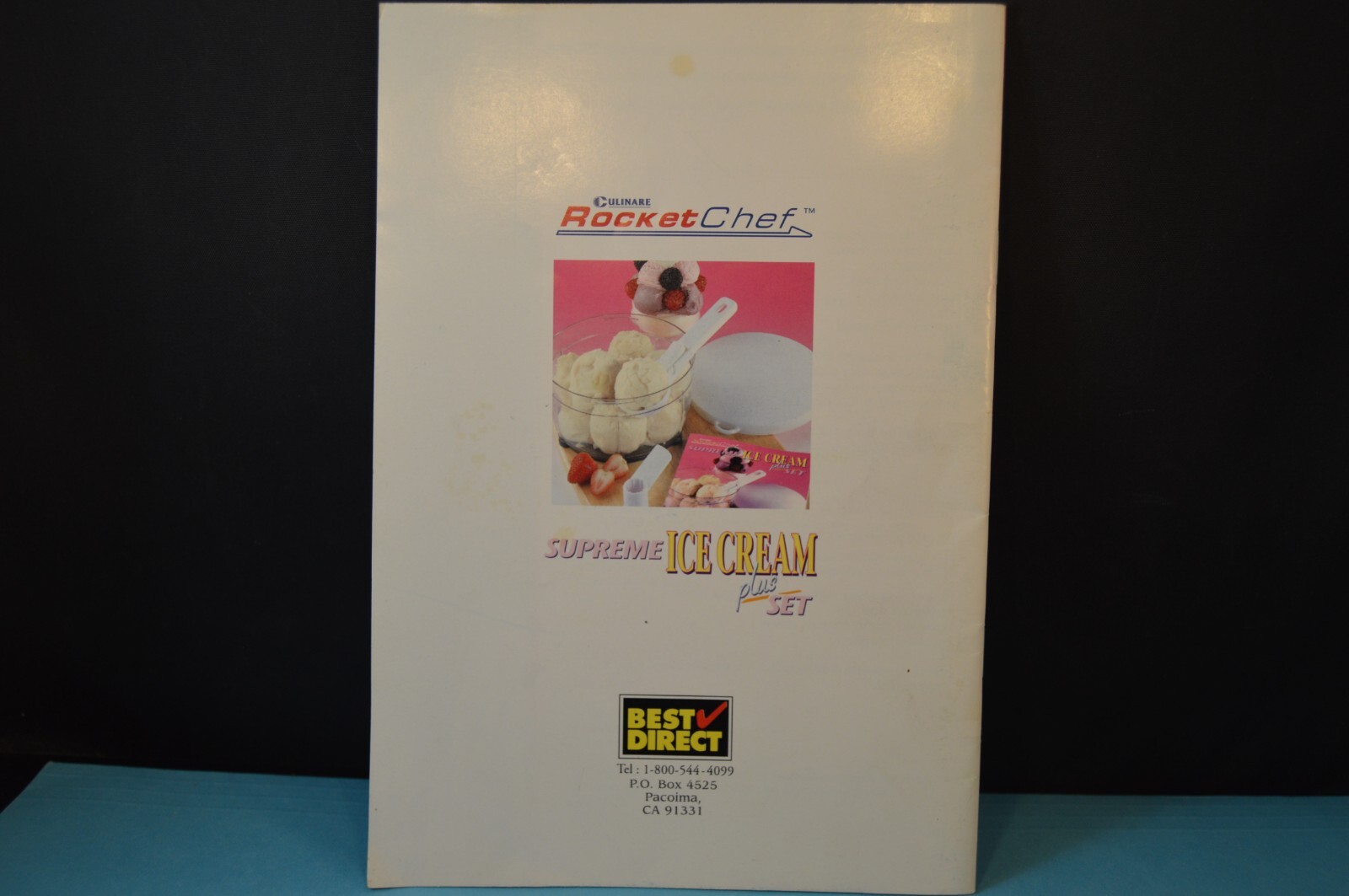 Culinare ROCKET CHEF Supreme Ice Cream “RECIPE & INSTRUCTION BOOKLET” 31 Pages