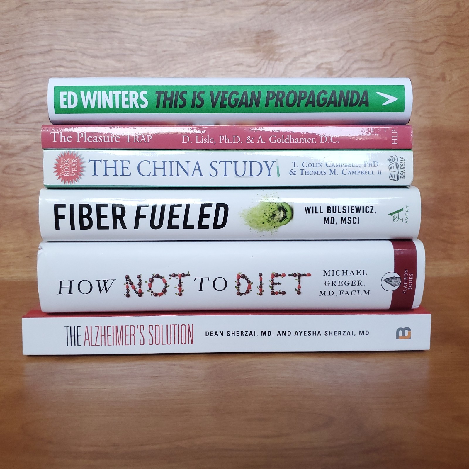 Whole Food Plant Based Vegan Book Lot of 6 Health Healthy Living Science