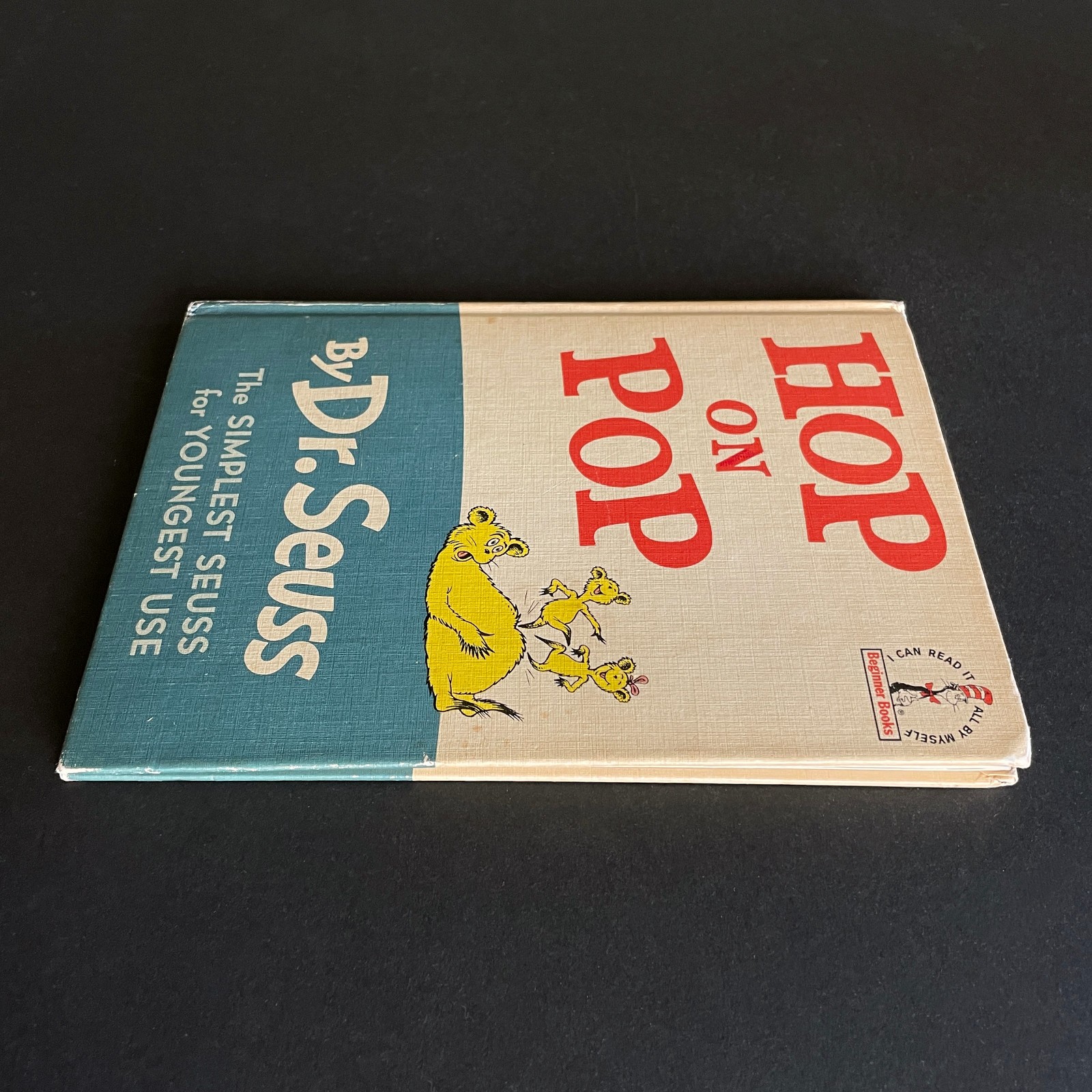 Hop On Pop • Dr. Seuss • Early Book Club Edition 1963 • Linen Hardcover