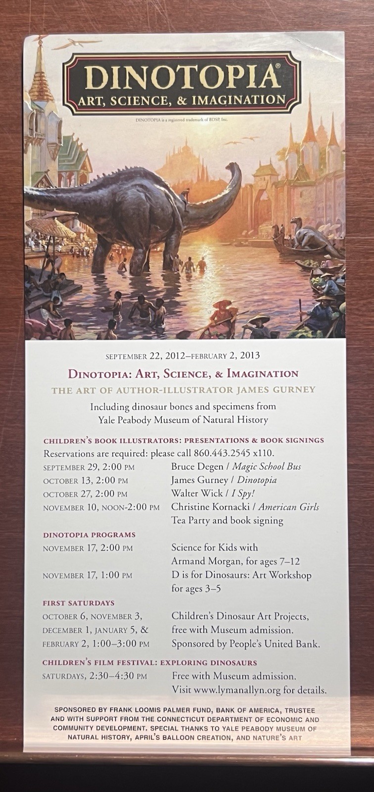 James Gurney SIGNED Bookplate 1st Edition DINOTOPIA: JOURNEY TO CHANDARA Book