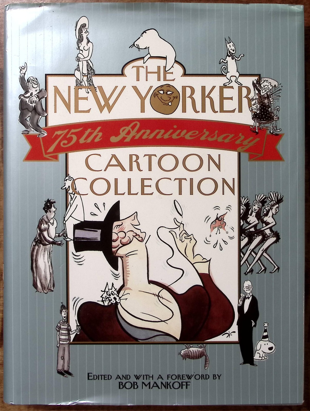 THE NEW YORKER 75th ANNIVERSARY CARTOON COLLECTION HARDBACK DUST JACKET EXC B368