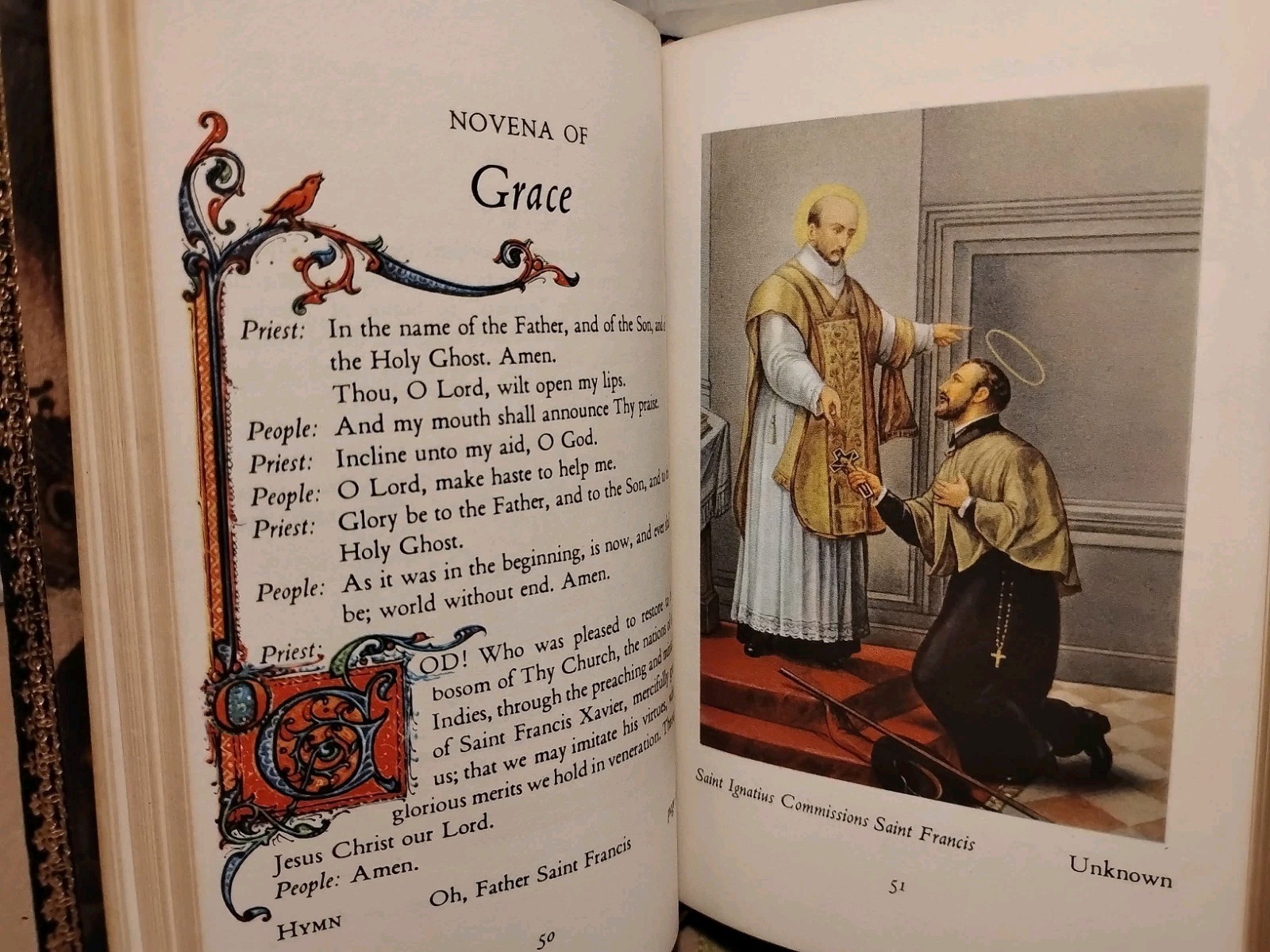 1956 – CATHOLIC FAMILY BOOK OF NOVENAS – John J Crawley & Co – Compact Leather