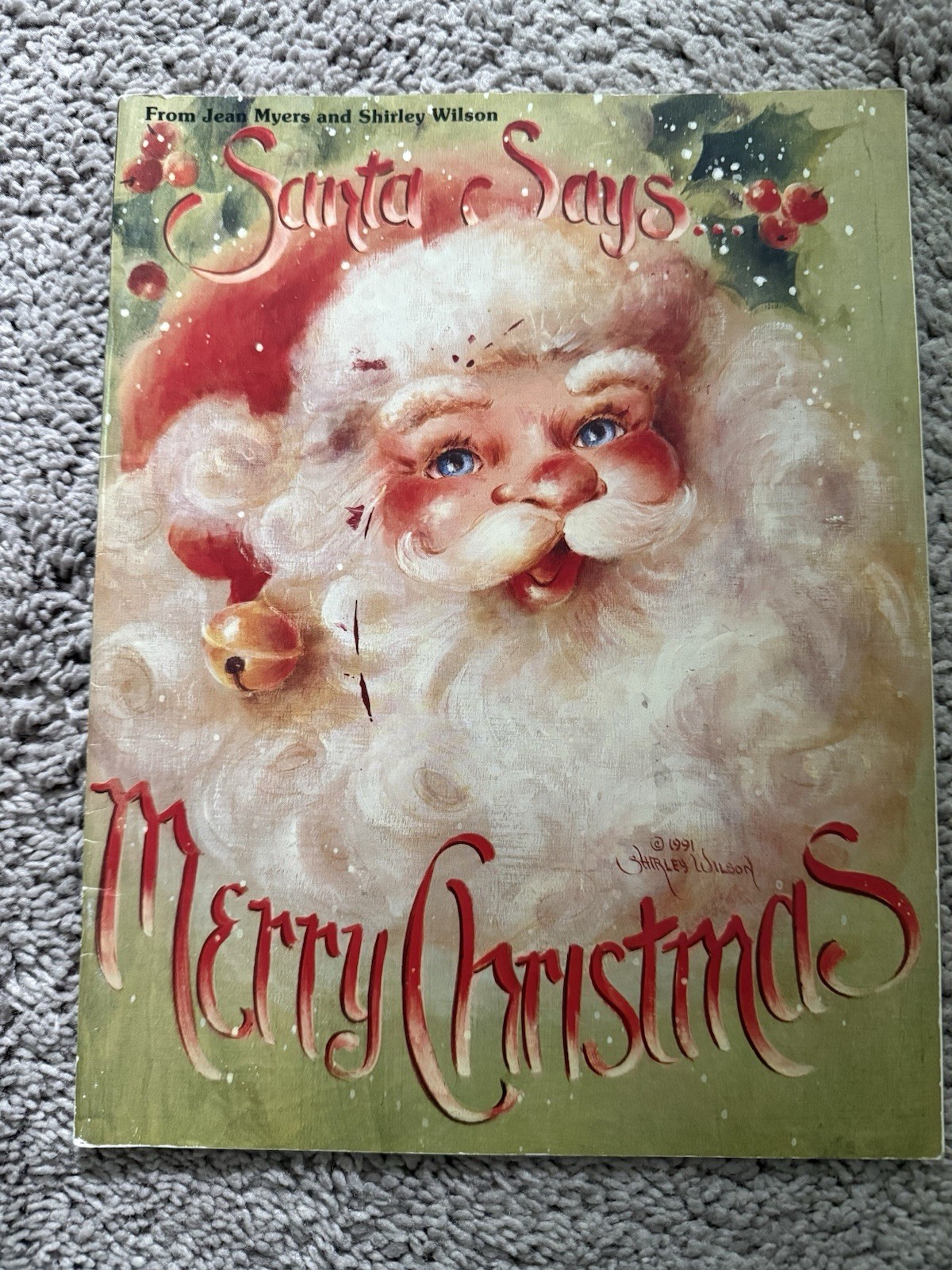Santa Says Merry Christmas Crafting Magazine Book Ladybug. Jean Myers. Wilson.