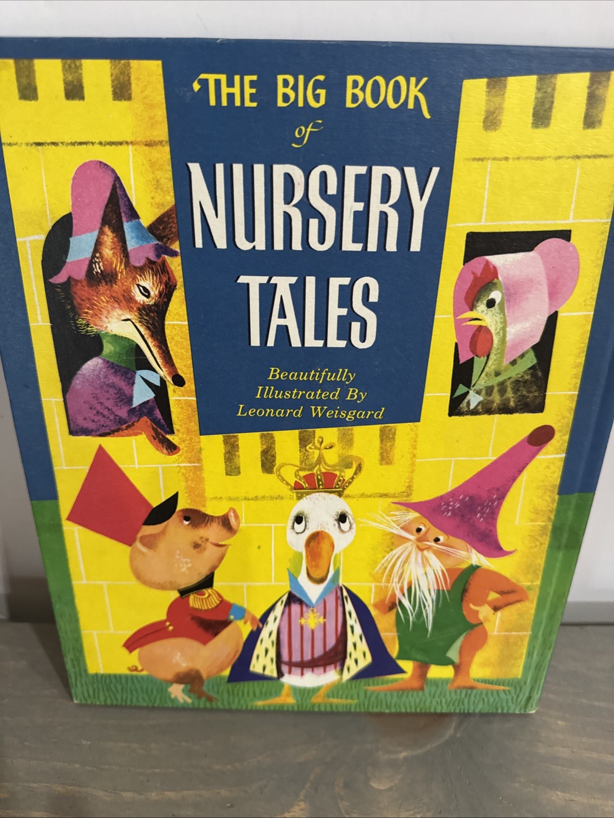 The BIG Book of NURSERY TALES Treaure 1973 hb Evelyn Andreas Leonard Weisgard VG