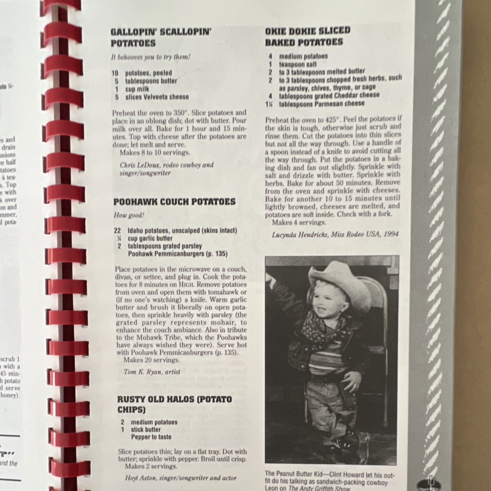 All American Cowboy Cookbook Ken Beck Jim Clark Spiral Bound 300+ Recipes