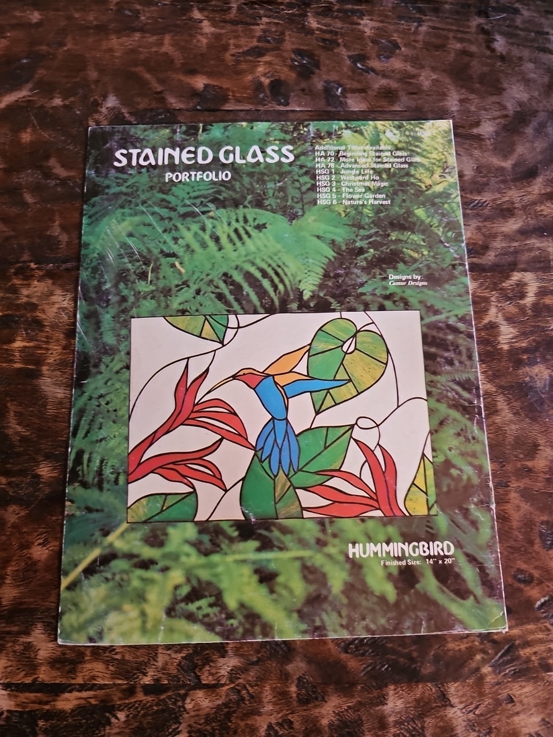 Vintage Stained Glass Book Lot Pattern Instruction Craft Terrarium Books