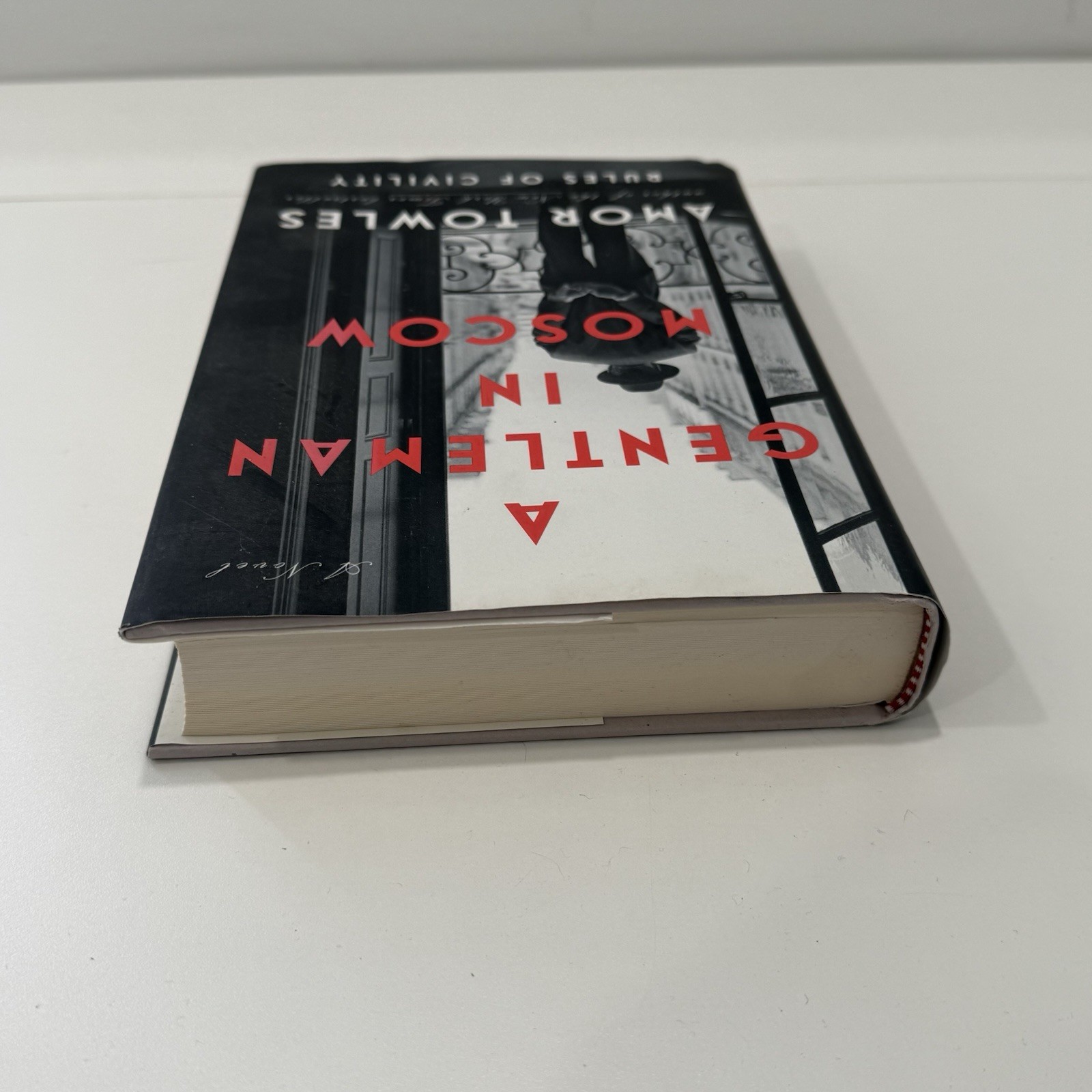 SIGNED A Gentleman in Moscow by Amor Towles 1st Edition Late Printing w/Stamp