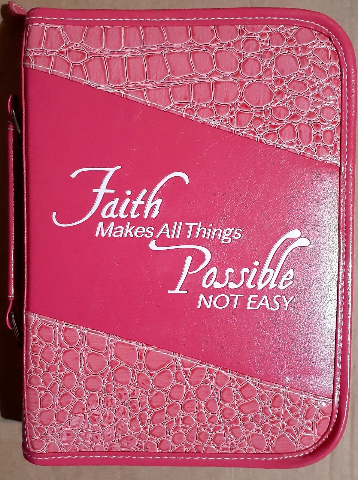 2006 Amplified Everyday Life Bible Joyce Meyer Leather Clean W/Pink Cover Case