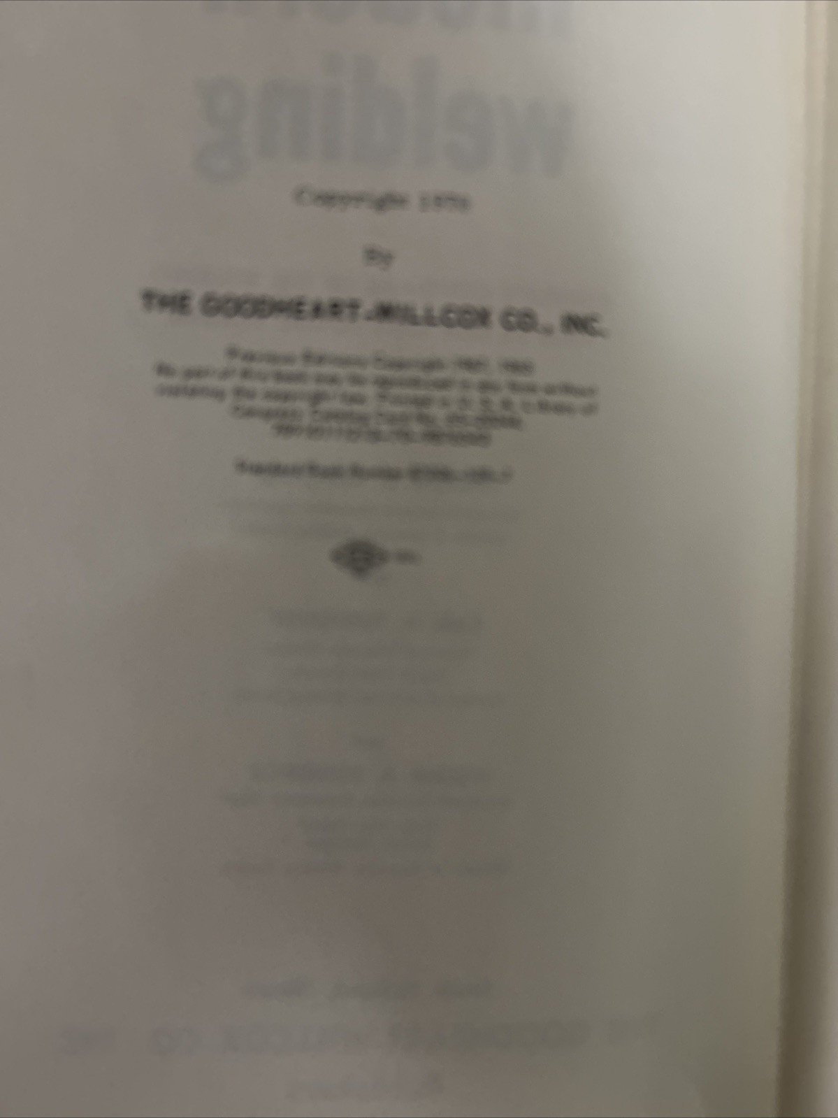 1970 Modern Welding A Althouse C Turnquist W Bowditch Hardcover Free Shipping