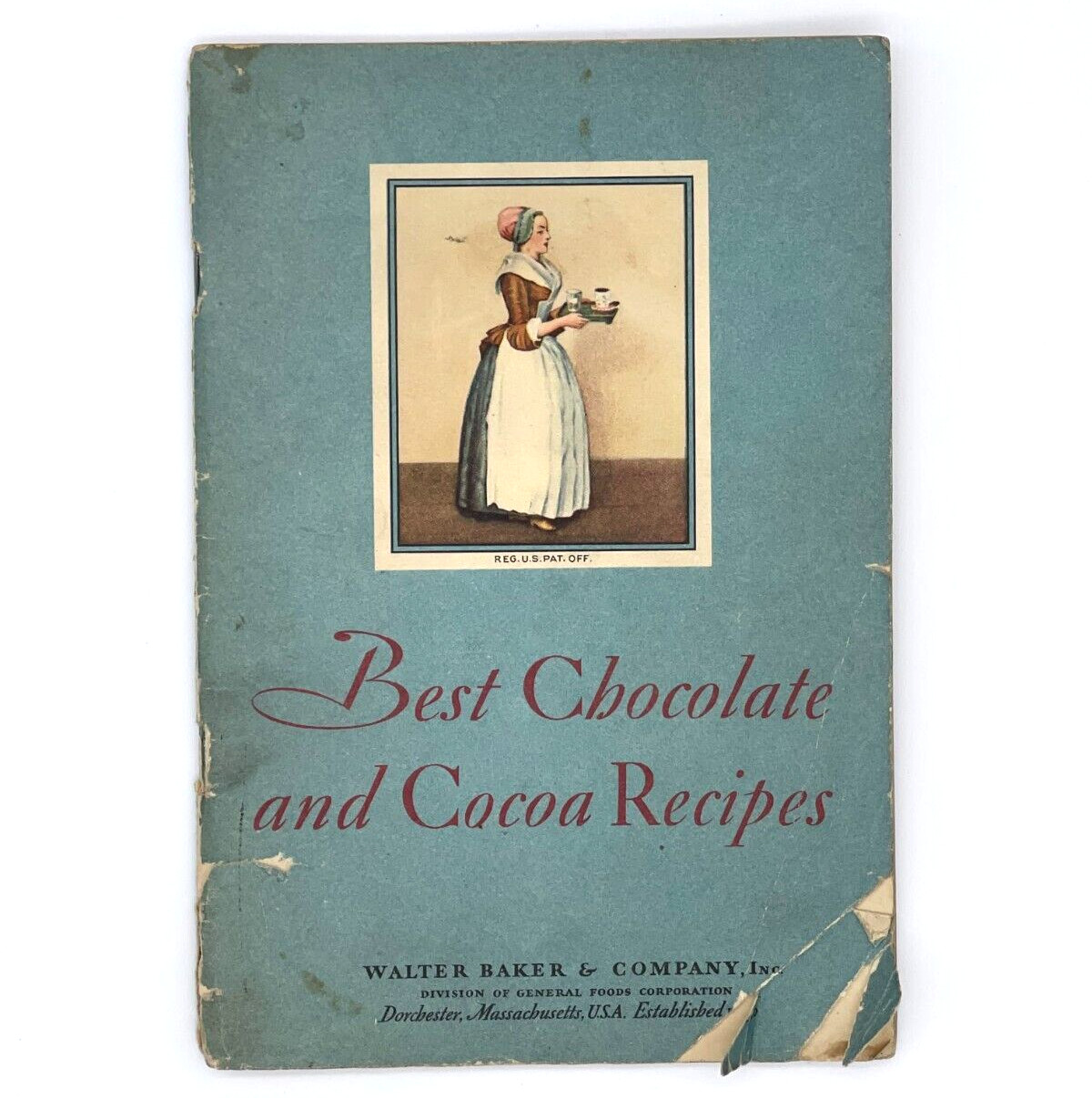 Best Chocolate & Cocoa Recipes Cookbook Dorchester MA Vintage 1931-60 pages