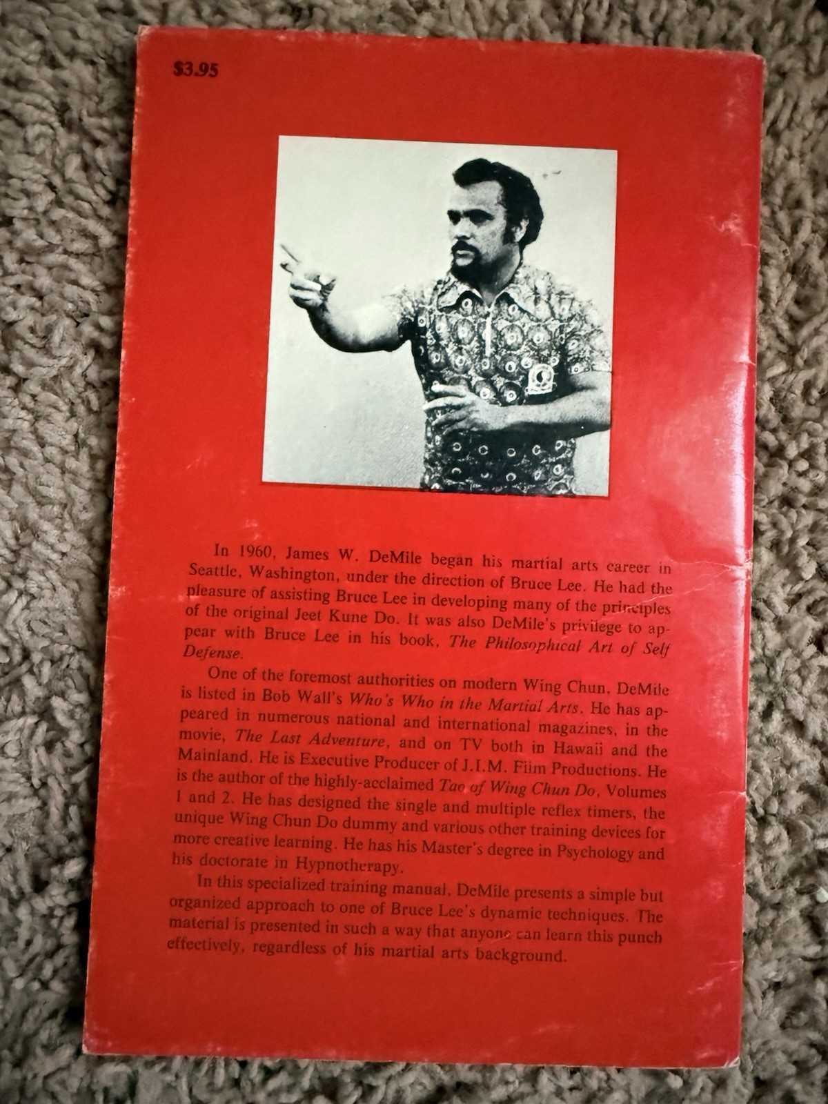 Bruce Lee’s 1 and 3 Inch Power Punch Book 1997 by DeMille, James W. Martial Arts