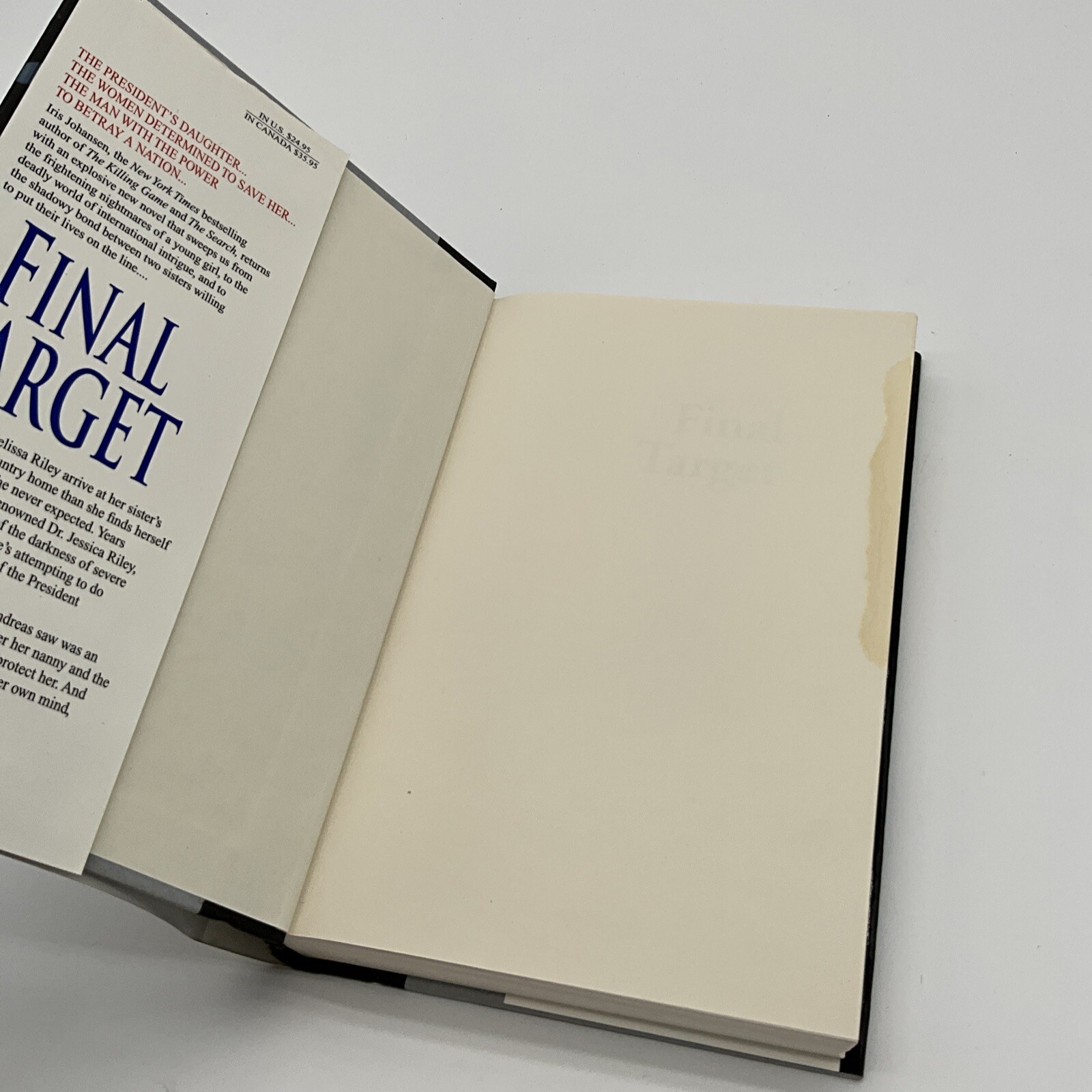Final Target – Hardcover By Johansen, Iris – BU