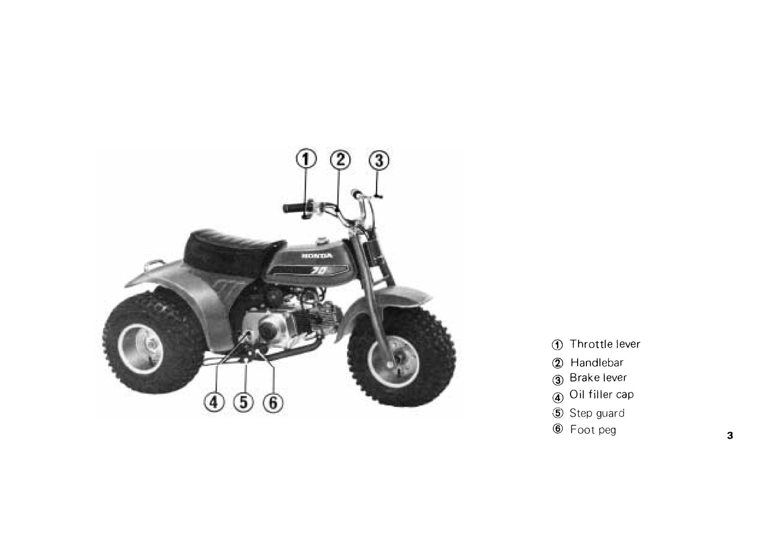 HONDA ATC70 All-Terrain Cycle Owners Manual 1982 – WIRE BOUND – TOUGH COVERS