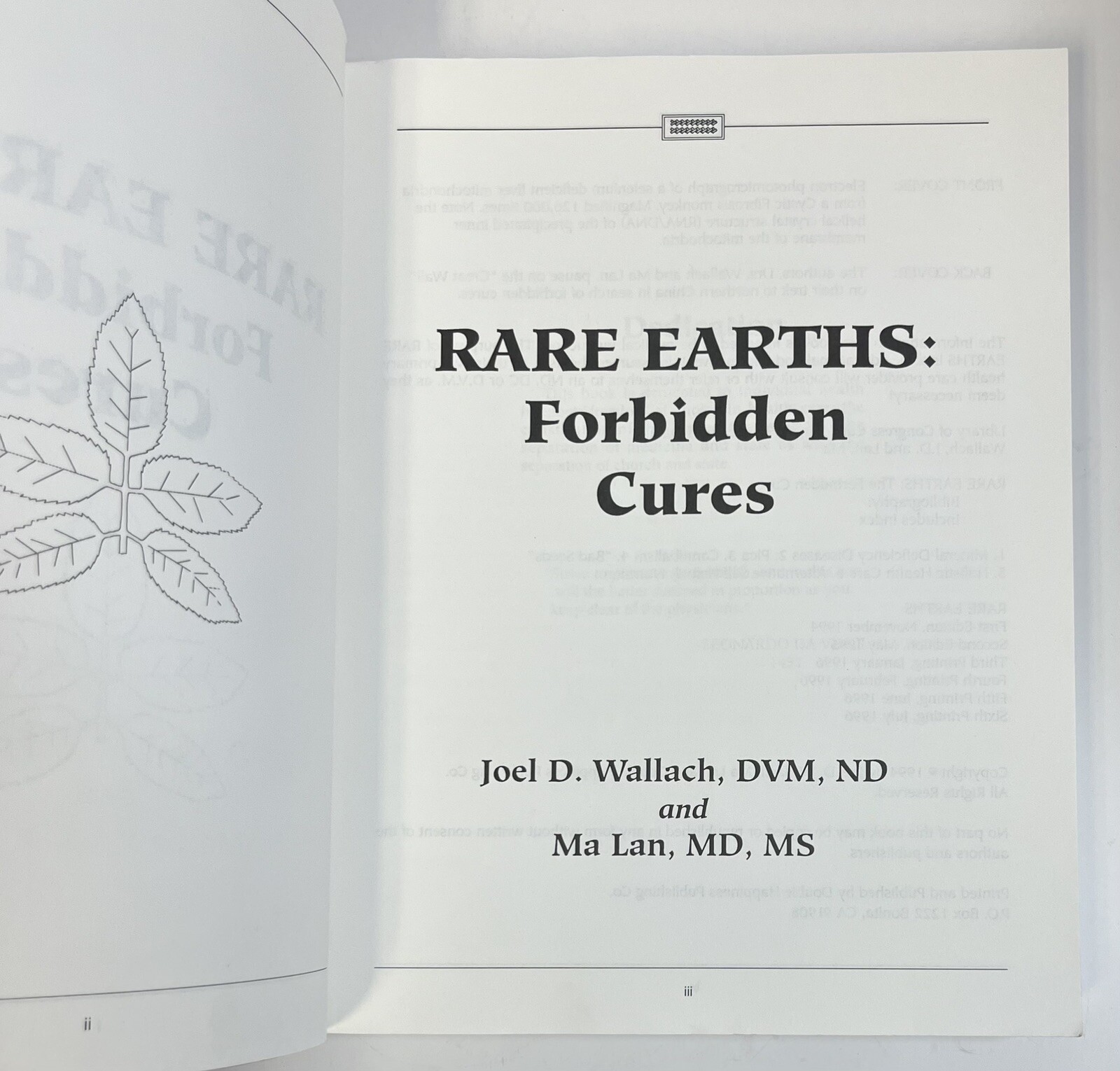 Vintage 1996 Rare Earths Forbidden Cures Rare 6th Printing