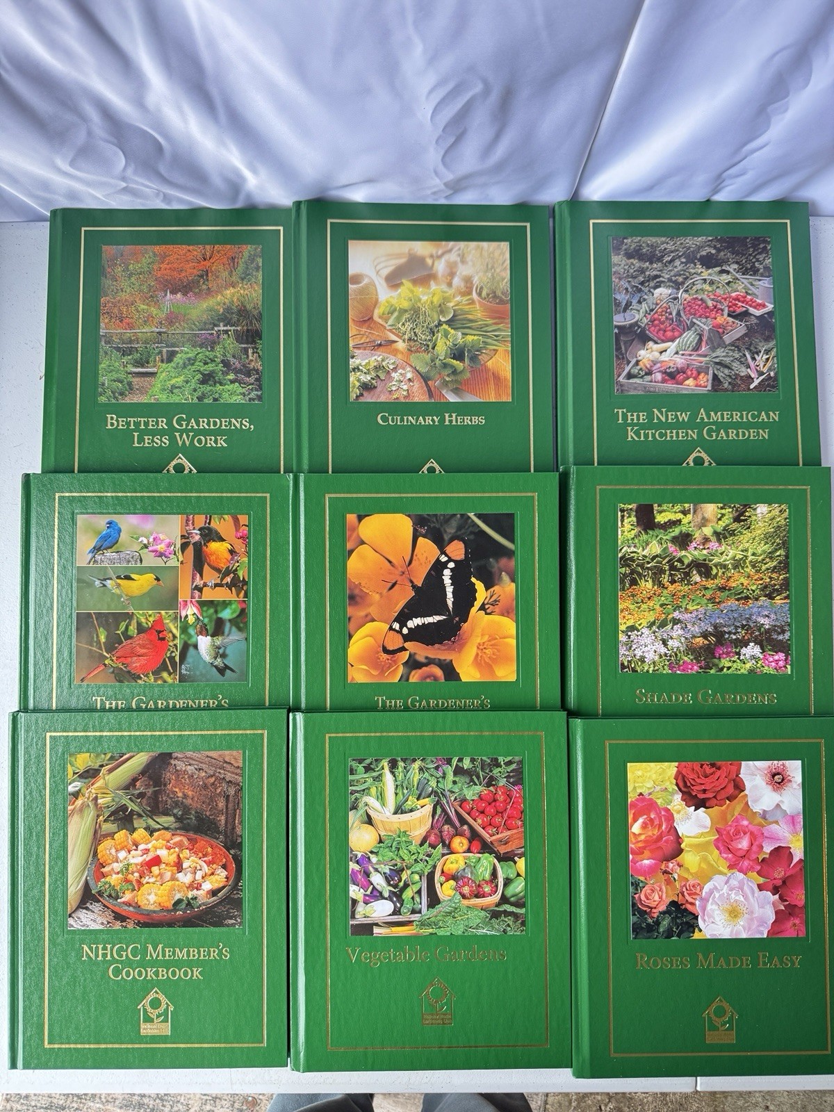 Gardening Book Lot 9 NHGC Hardcover Vegetable Herbs Roses Cookbooks