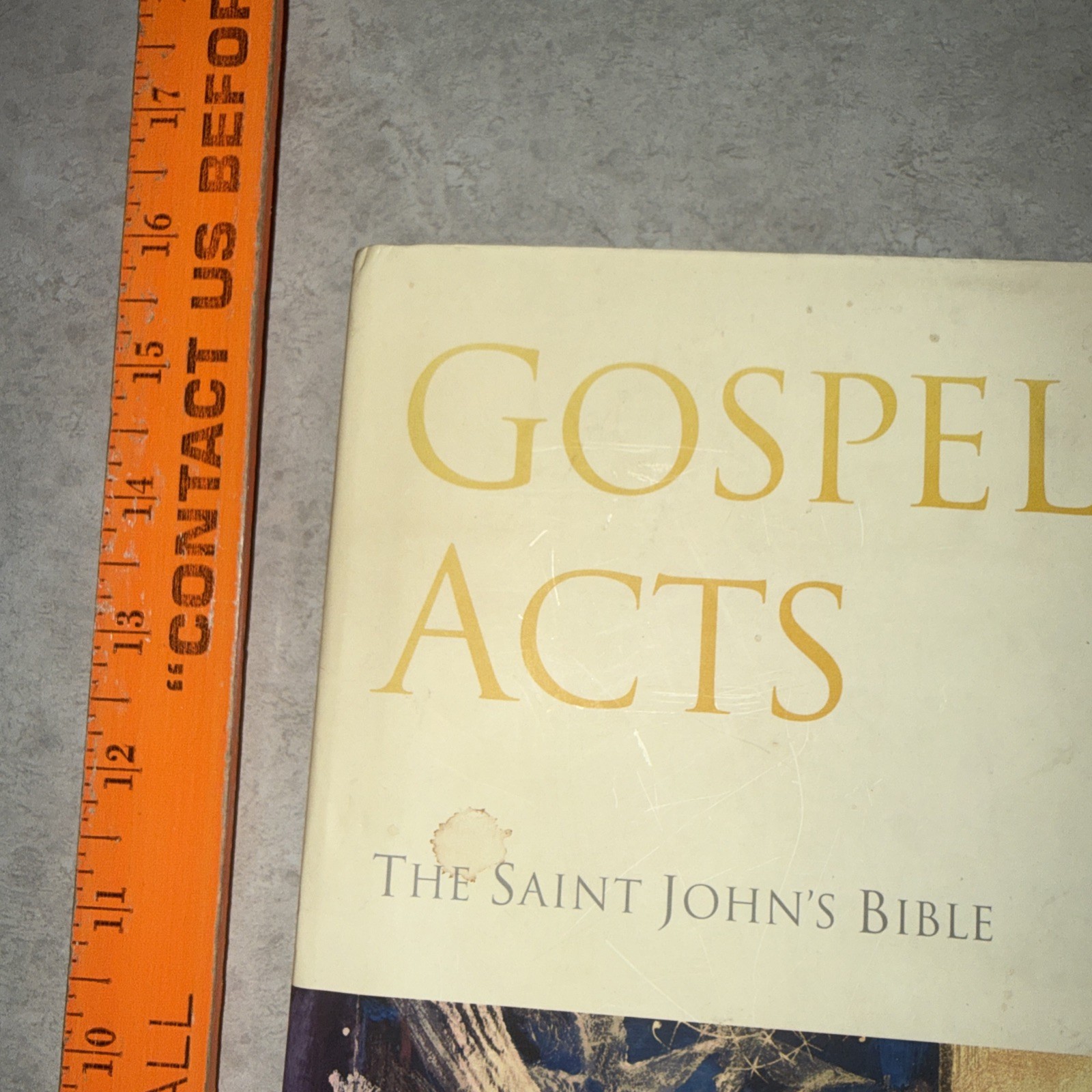 Gospels & Acts The Saint John’s Bible Hardcover 2005 Church God Art Illustrated