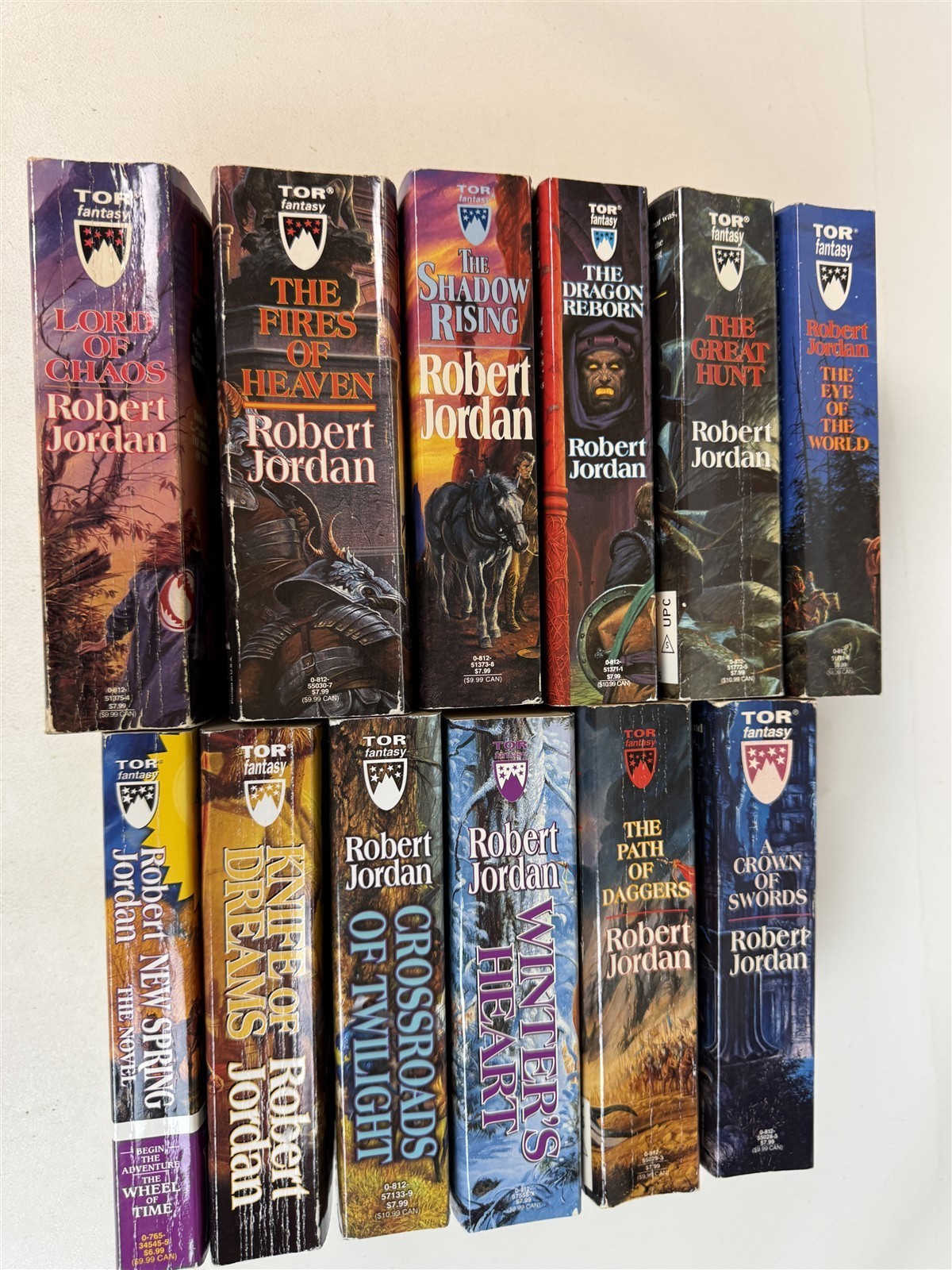 Robert Jordan Lot 1st 11 Wheel of Time Eye of World to Knife of Dreams + Prequel