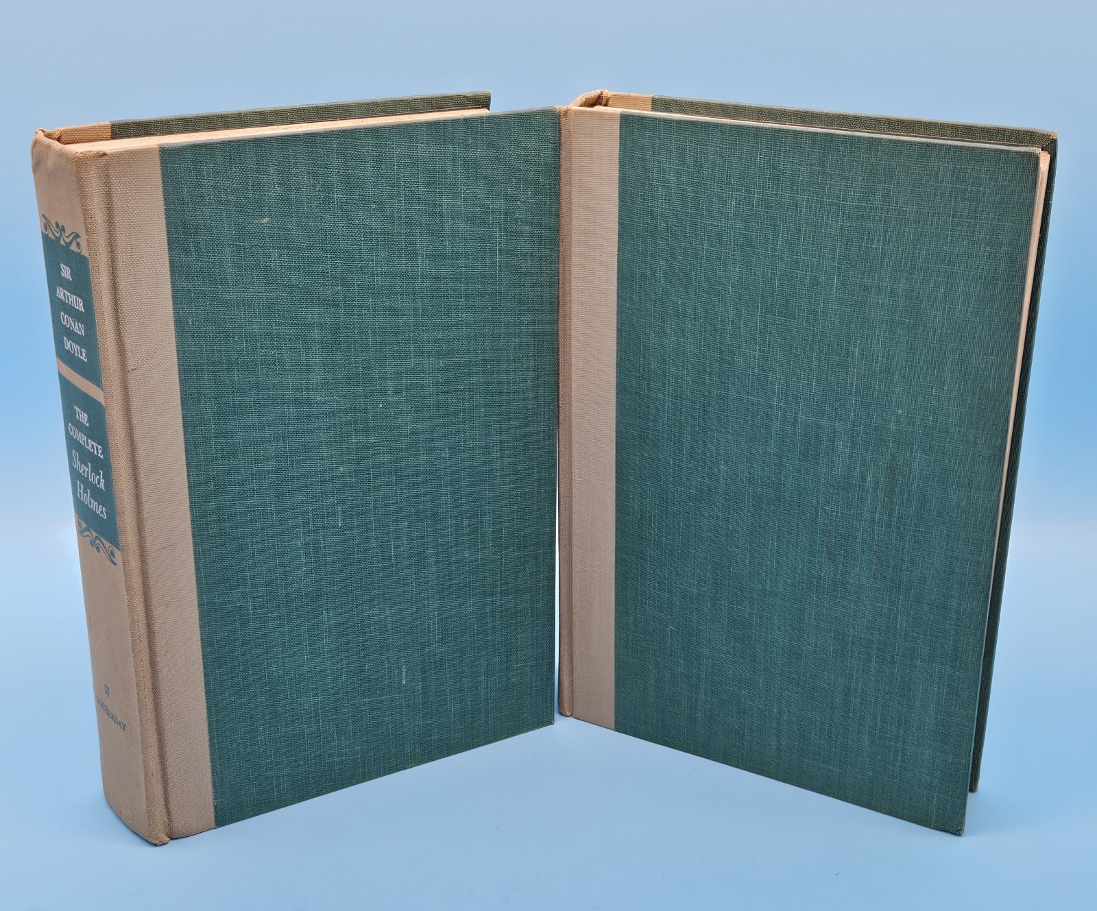 1950s The Complete SHERLOCK HOLMES by Sir Arthur Conan Doyle Vol 1 & 2 HC Set
