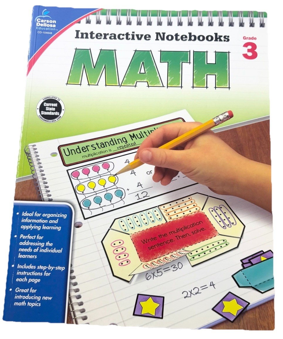 3rd Grade Workbooks Teacher Resource Math Spelling Reading File Folders Lot of 4