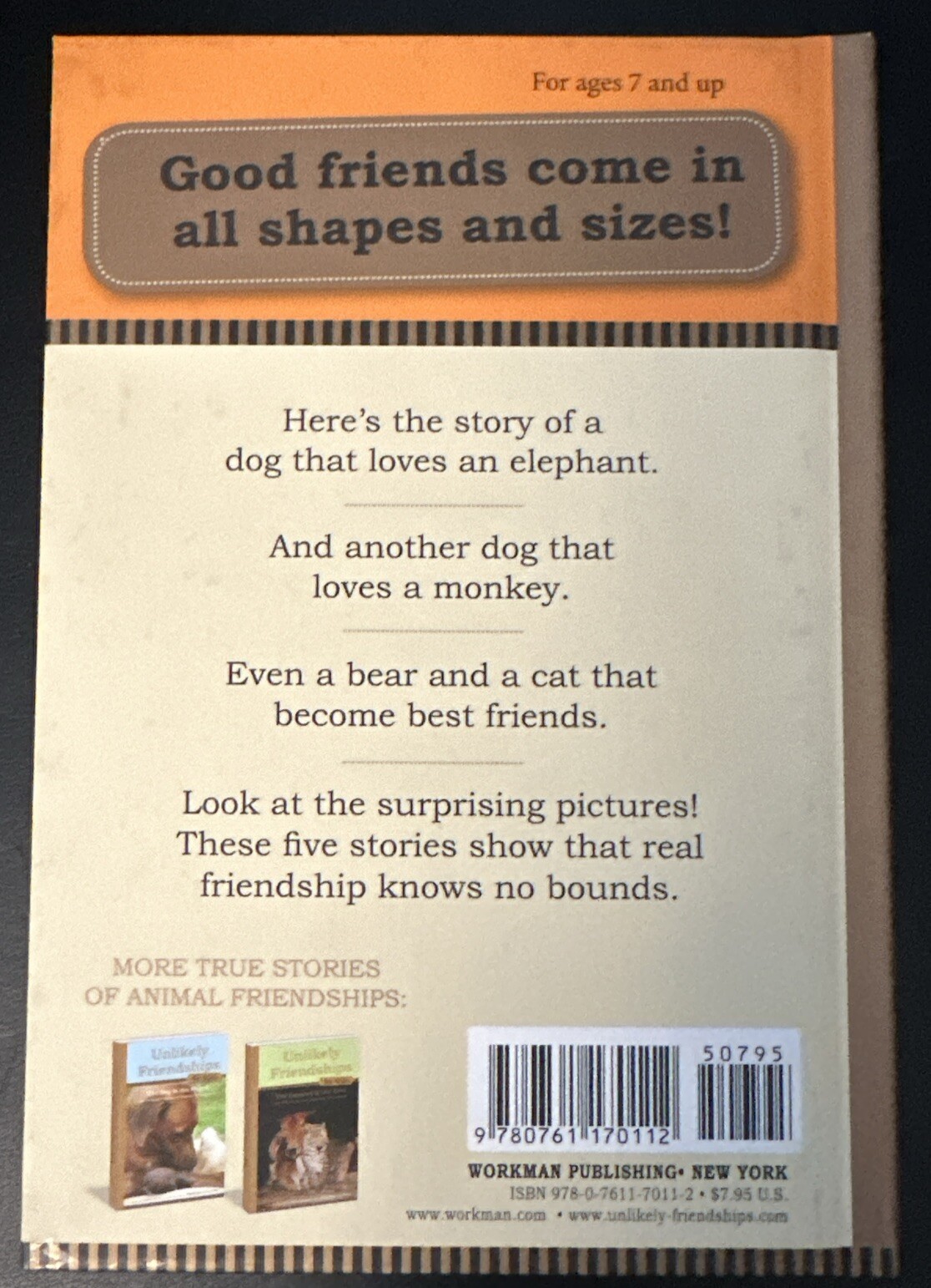 Unlikely Friendships for Kids: Jennifer S Holland, hardcover, NEW