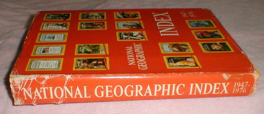 National Geographic Magazine Index 1947-1976 Vintage Hardcover with Dust Jacket