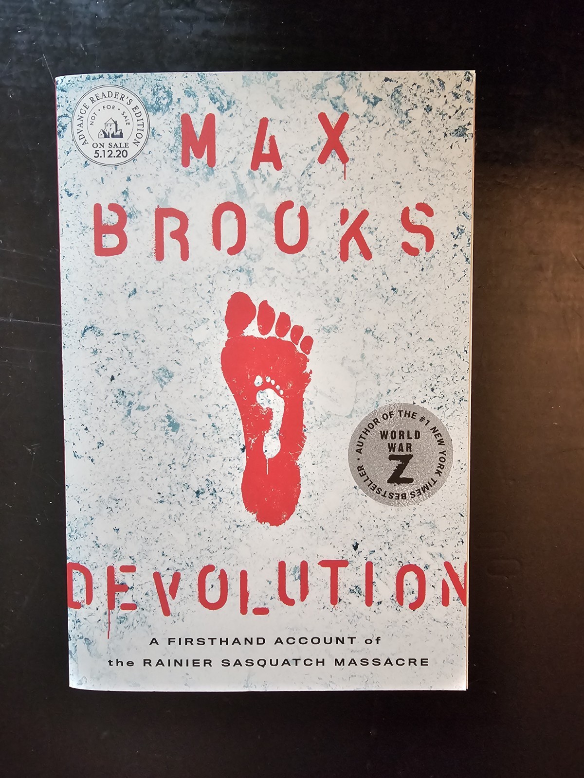 Devolution by Max Brooks, Advanced Reader’s Edition, ARC, Rare, Book