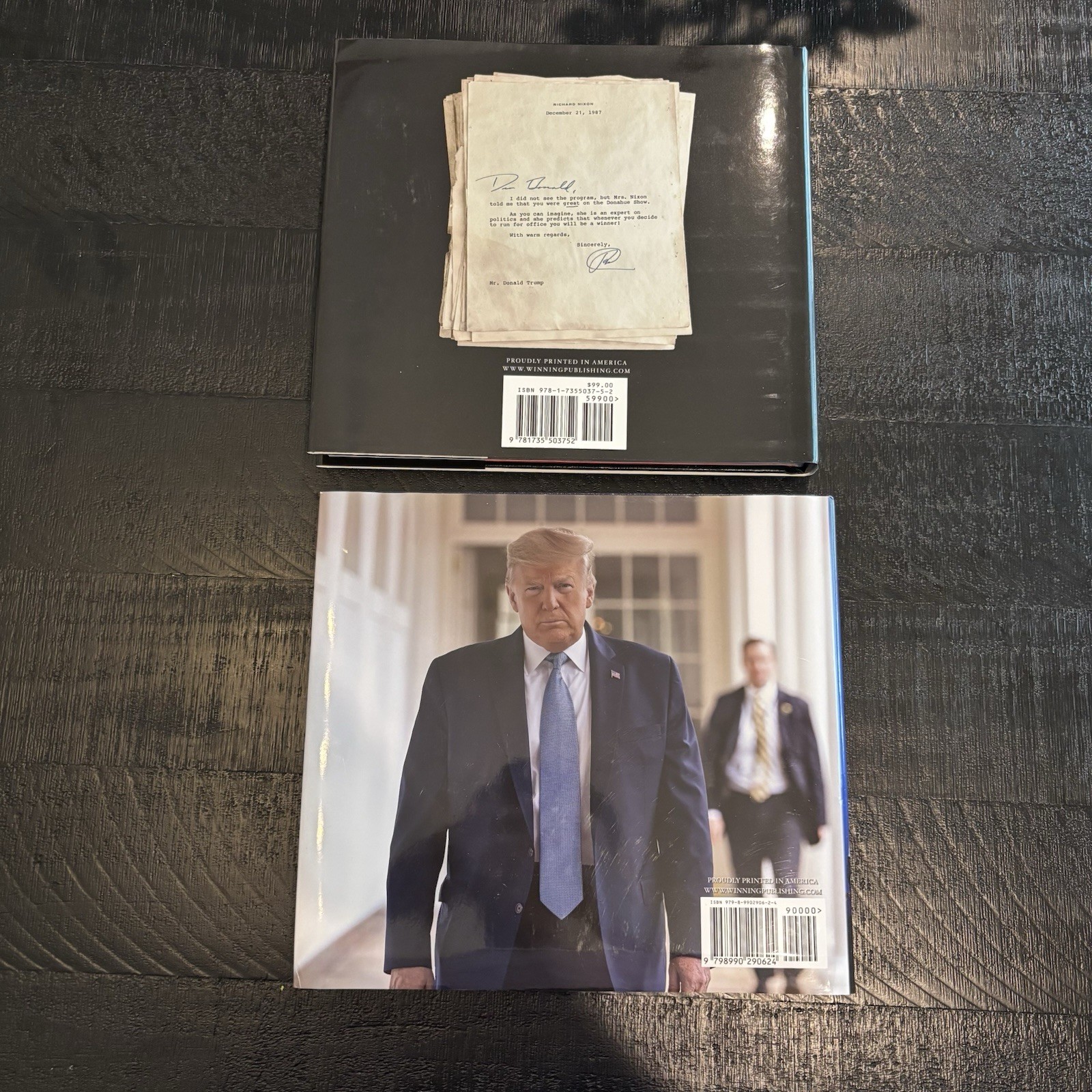 (2x) Donald Trump Book Lot Save America & Letters To Trump Books