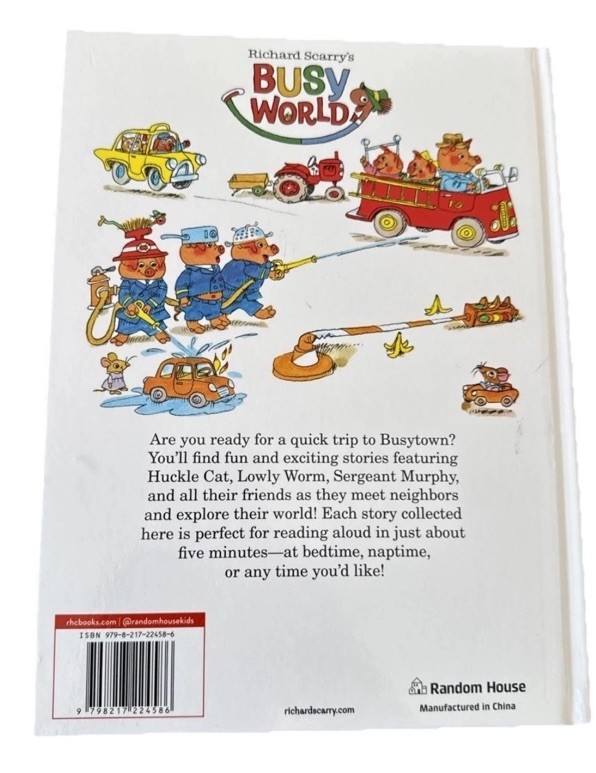 New Richard Scarry’s 5-Minute Stories by Richard Scarry Hardcover 146 Pages Book