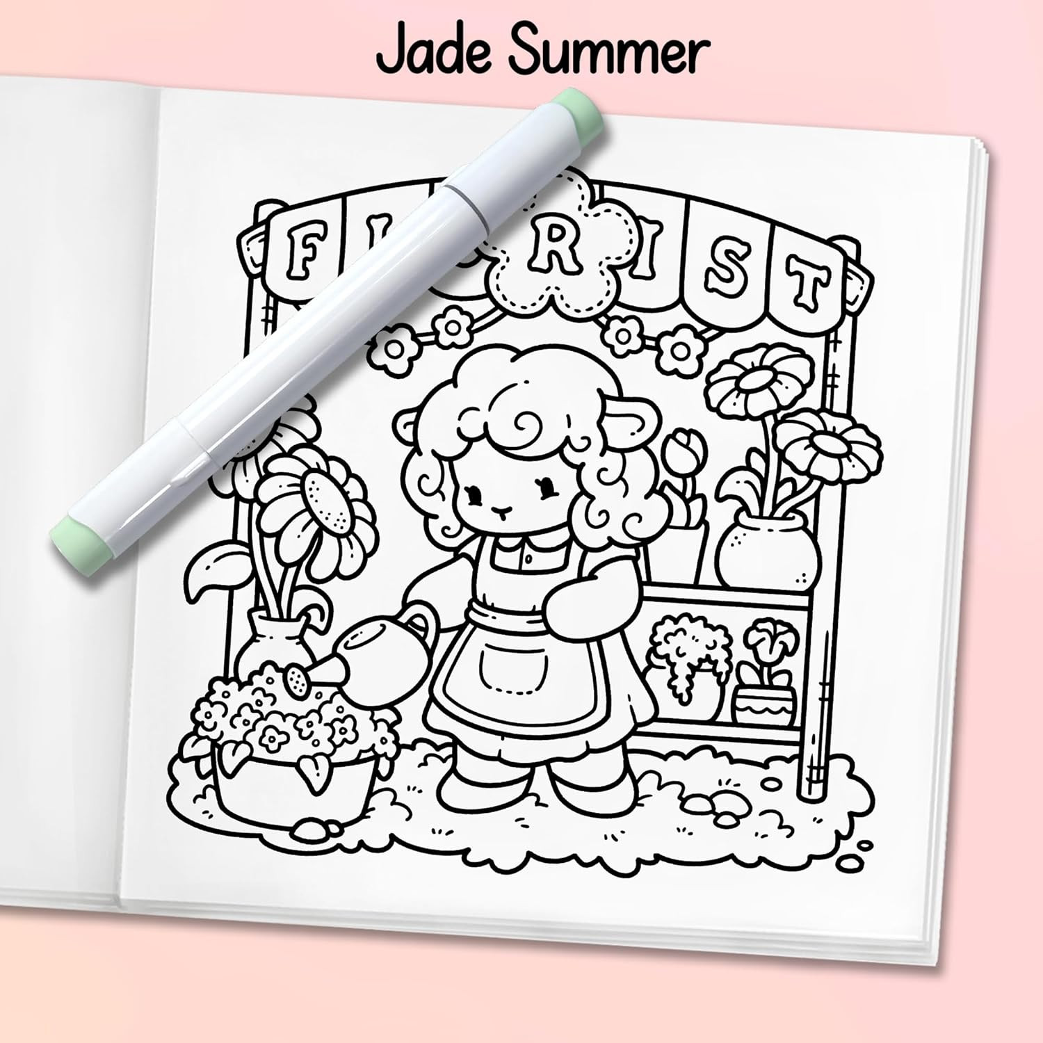 Cozy Jobs: Cute Coloring Book for and Teens with Charming Characters and Easy-t