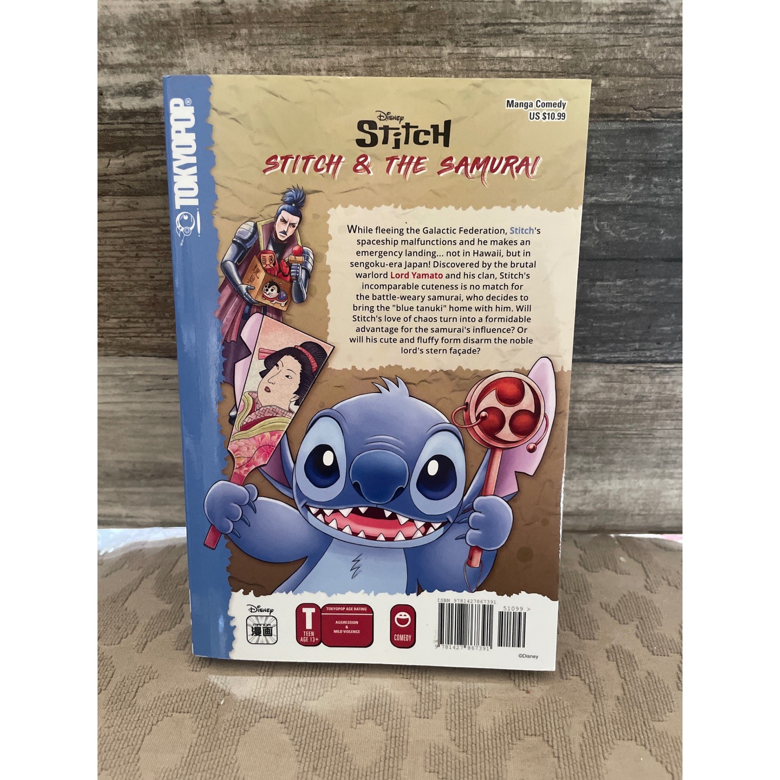 Disney Stitch and the Samurai Vol 1 Manga Hiroto Wada Tokyopop Paperback English