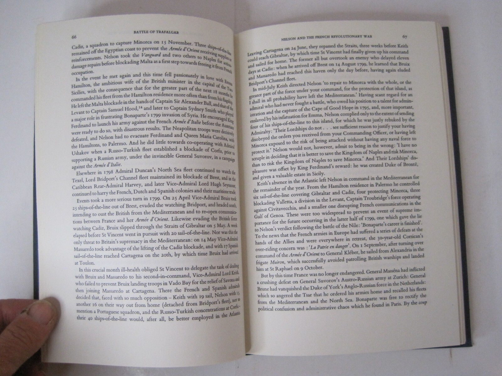 The Battle of Trafalgar by Geoffrey Bennet Hardcover 1978 Naval Institute Press