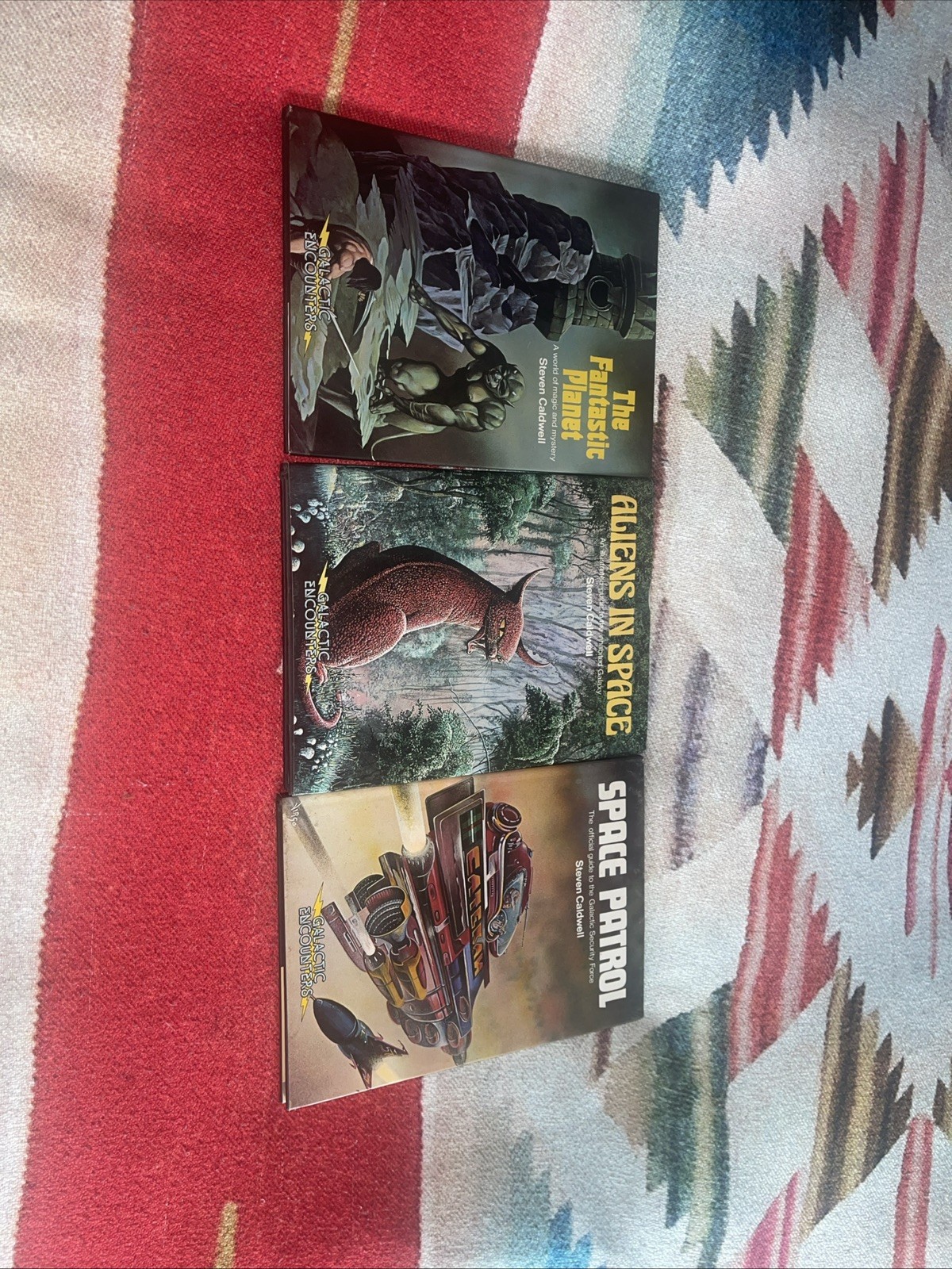 Rare set of Stephen Caldwell Galactic Encounters 3 Books Vintage SciFi