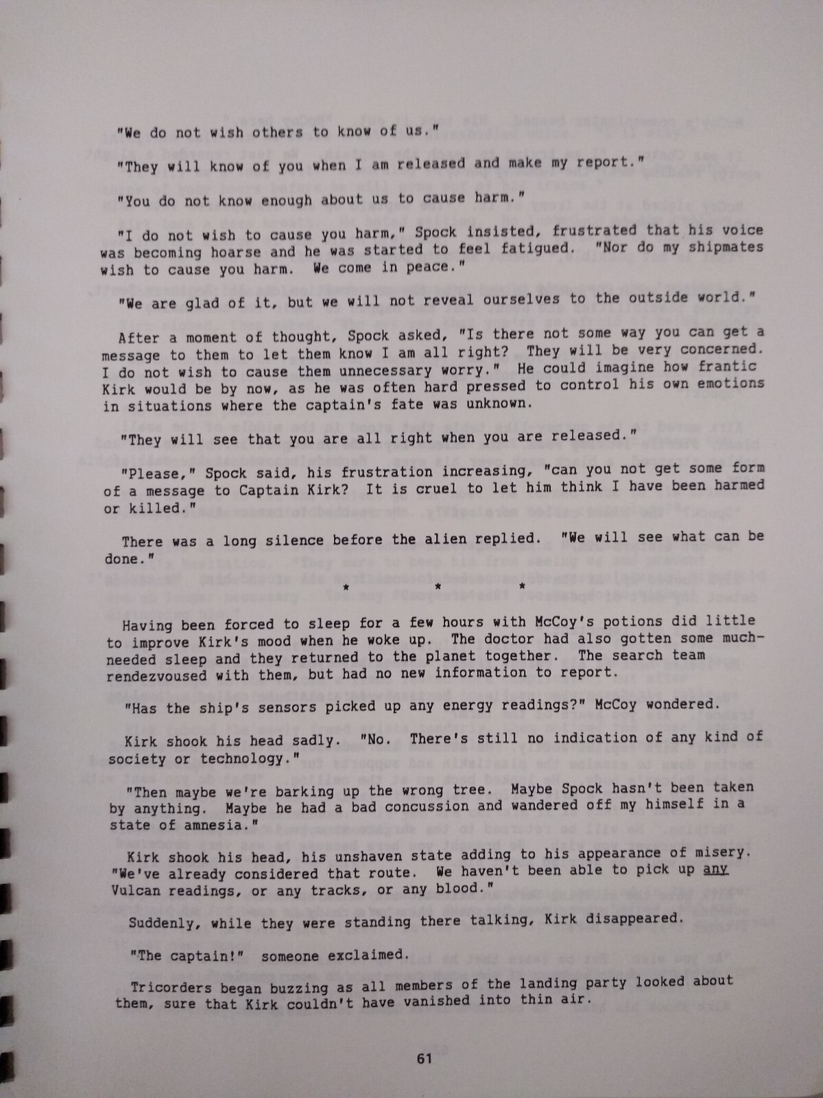 CHARISMA 2 Star Trek Zine Fanzine 1988 stories & art vintage fic fandom