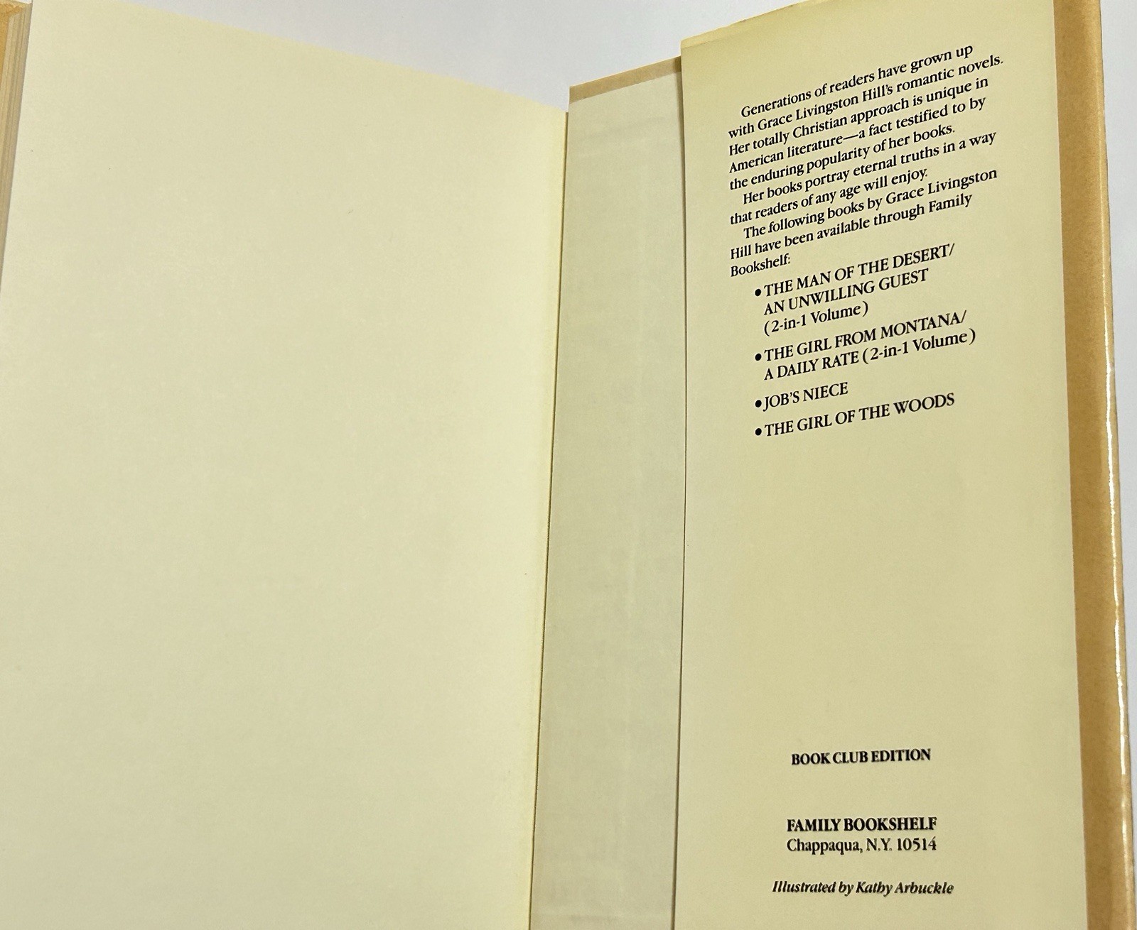 The Prodigal Girl – Grace Livingston Hill Special Family Bookshelf edition: 1989