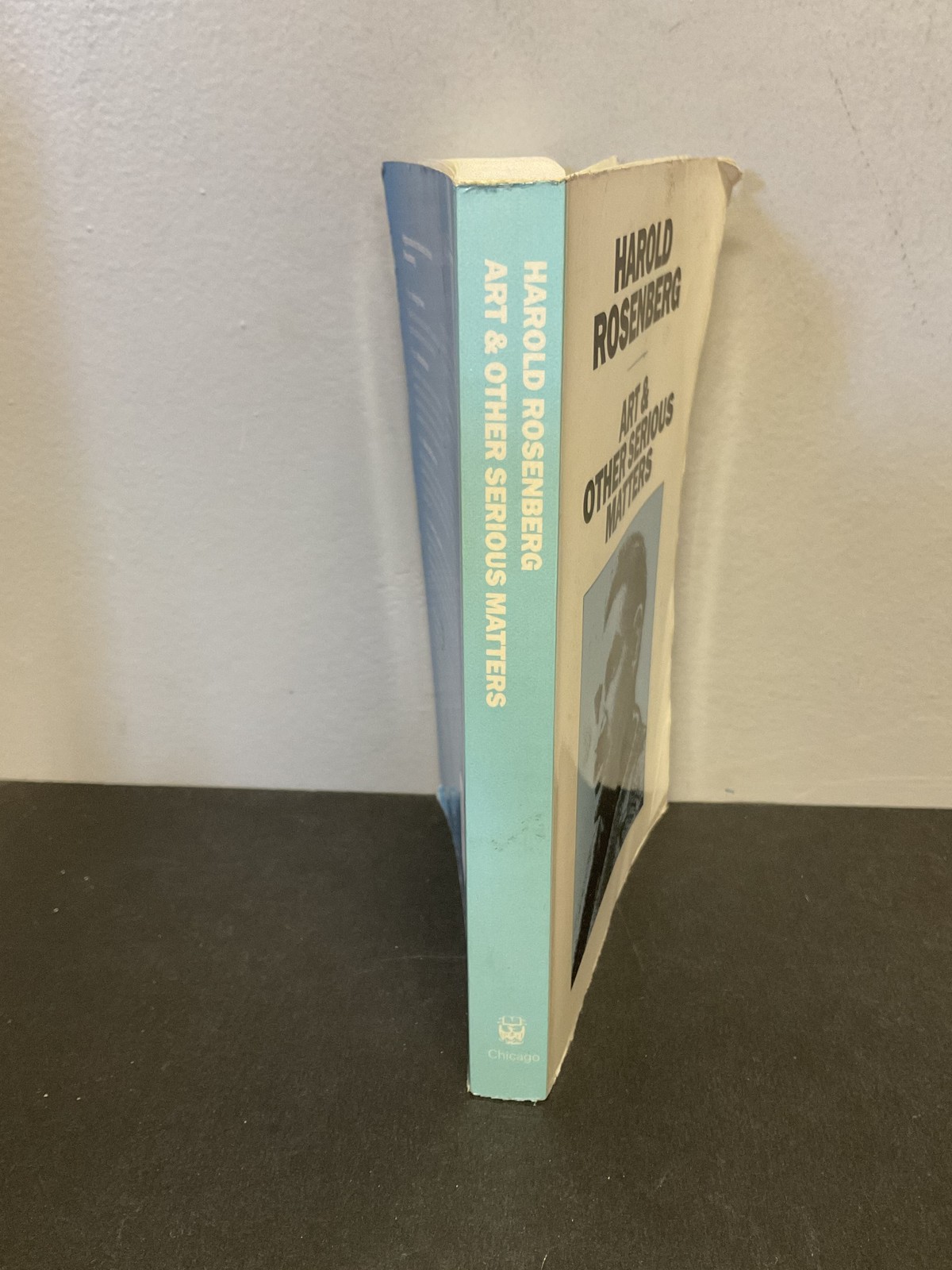 Art & Other Serious Matters by Harold Rosenberg 1978 University of Chicago Press