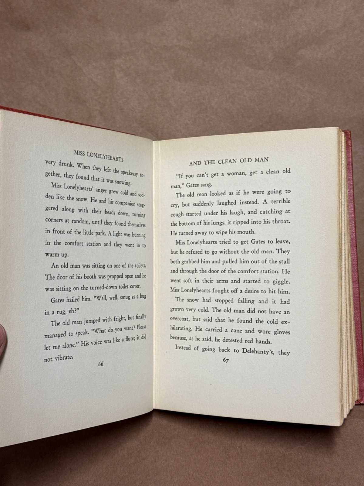 Miss Lonelyhearts Nathanael West Hardcover 1933